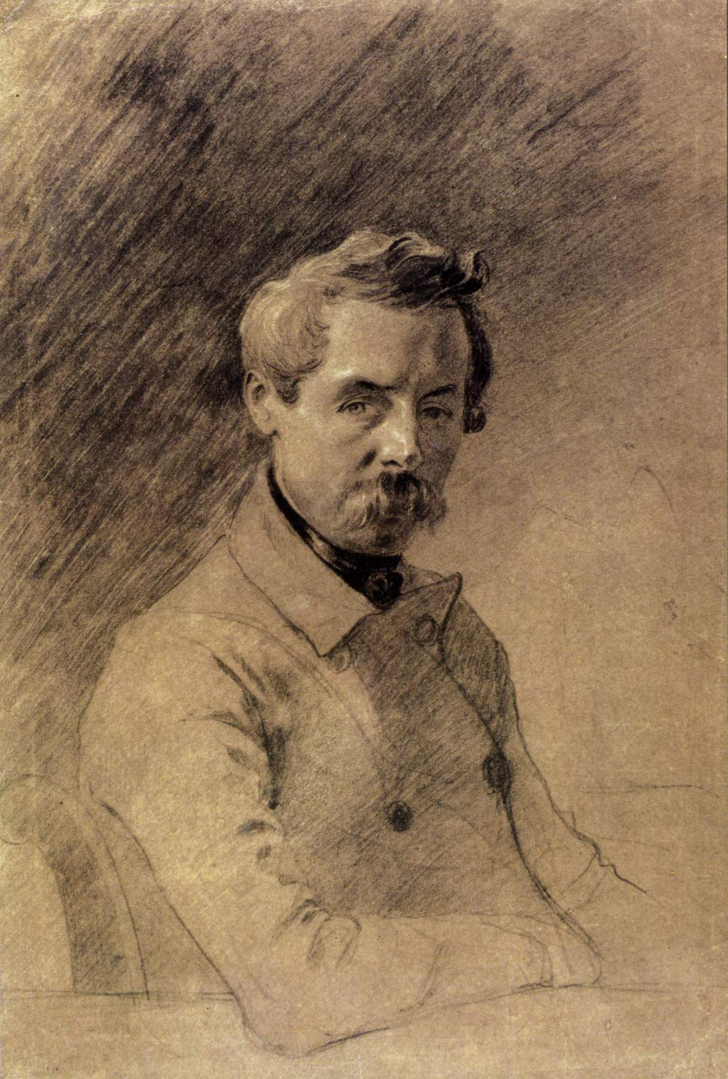Шевченко Т.. Портрет Ираклия Ускова. 1853-1857