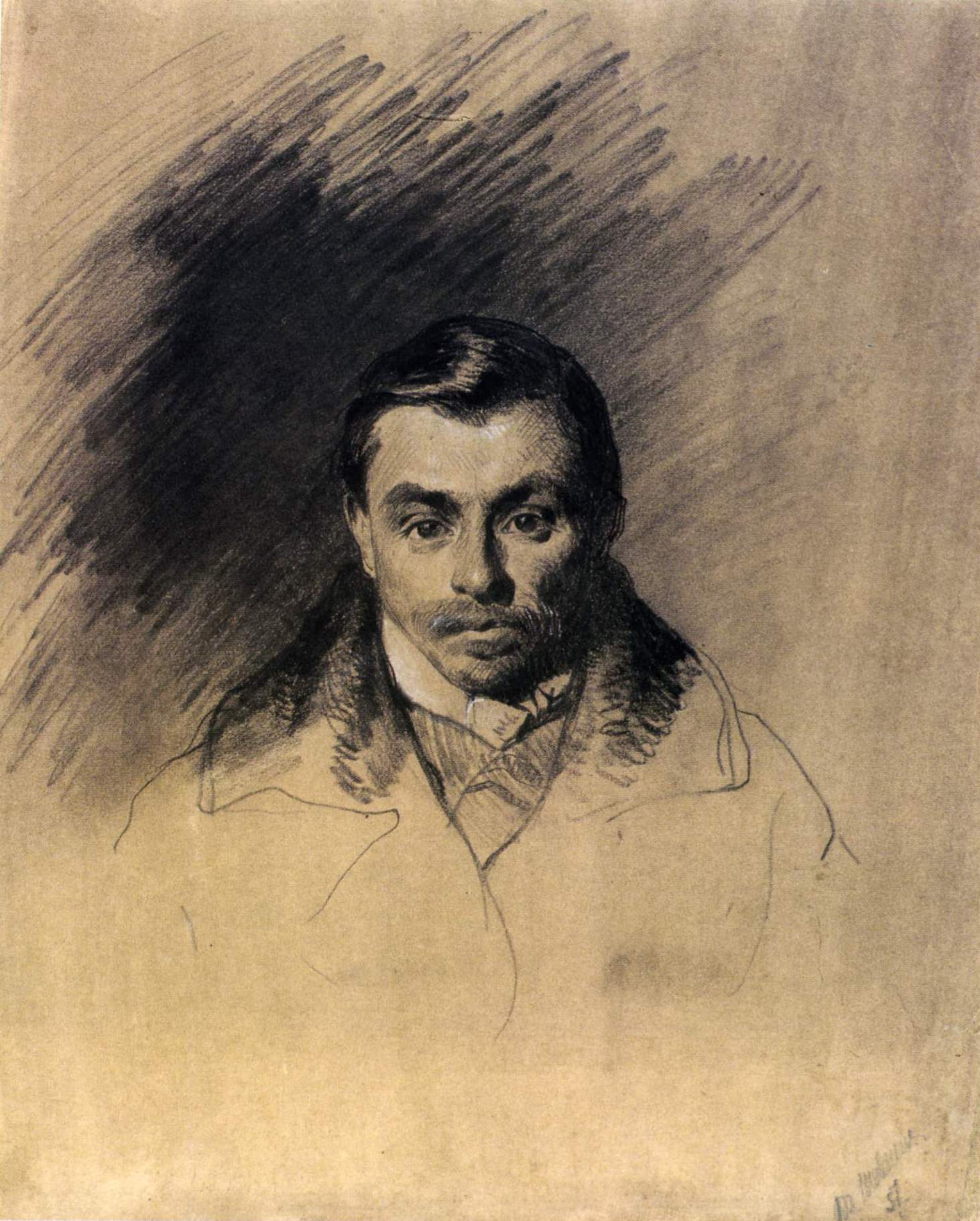 Шевченко Т.. Портрет Михаила Комаровского. 1857 