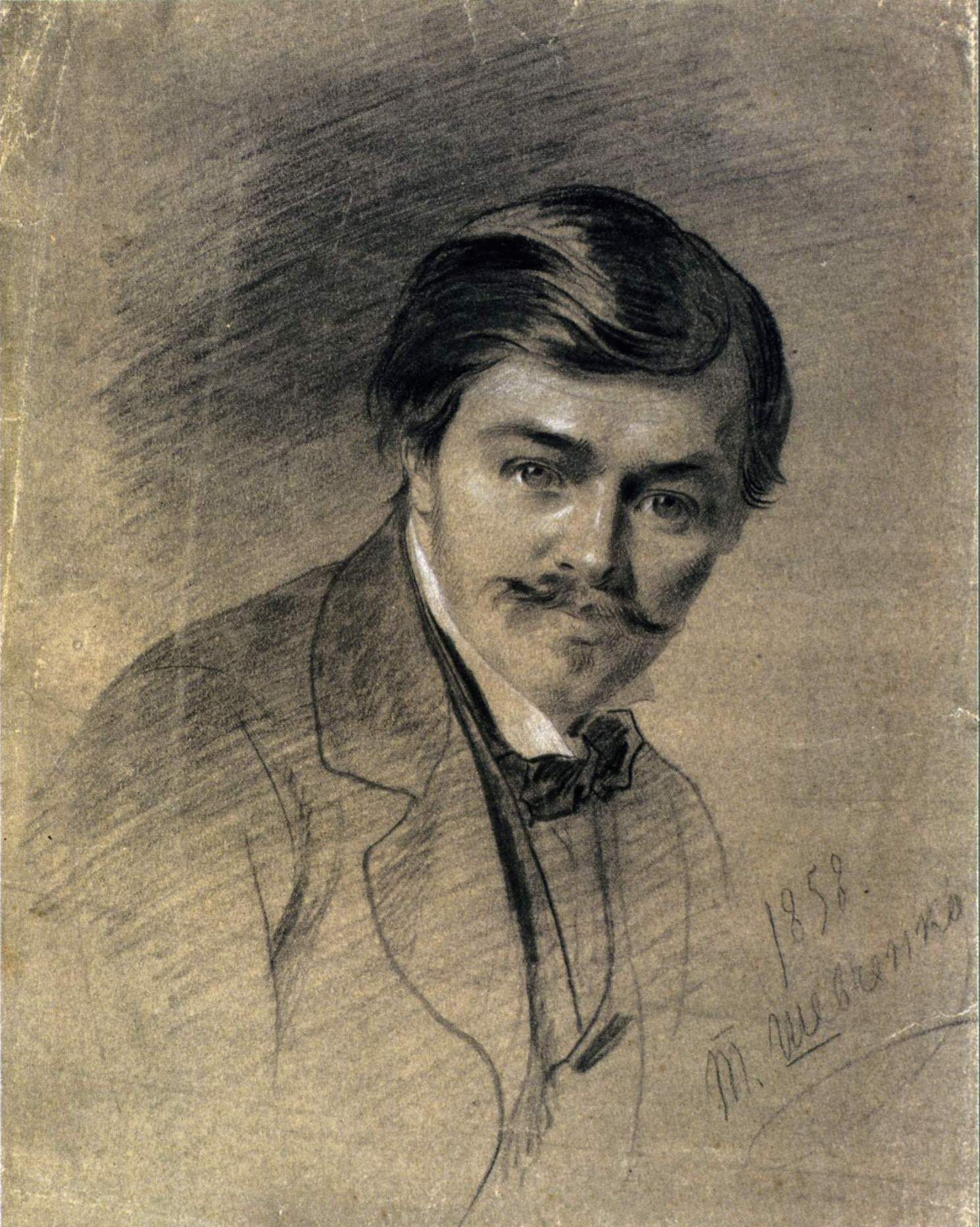 Шевченко Т.. Портрет Николая Фрейлиха. 1858