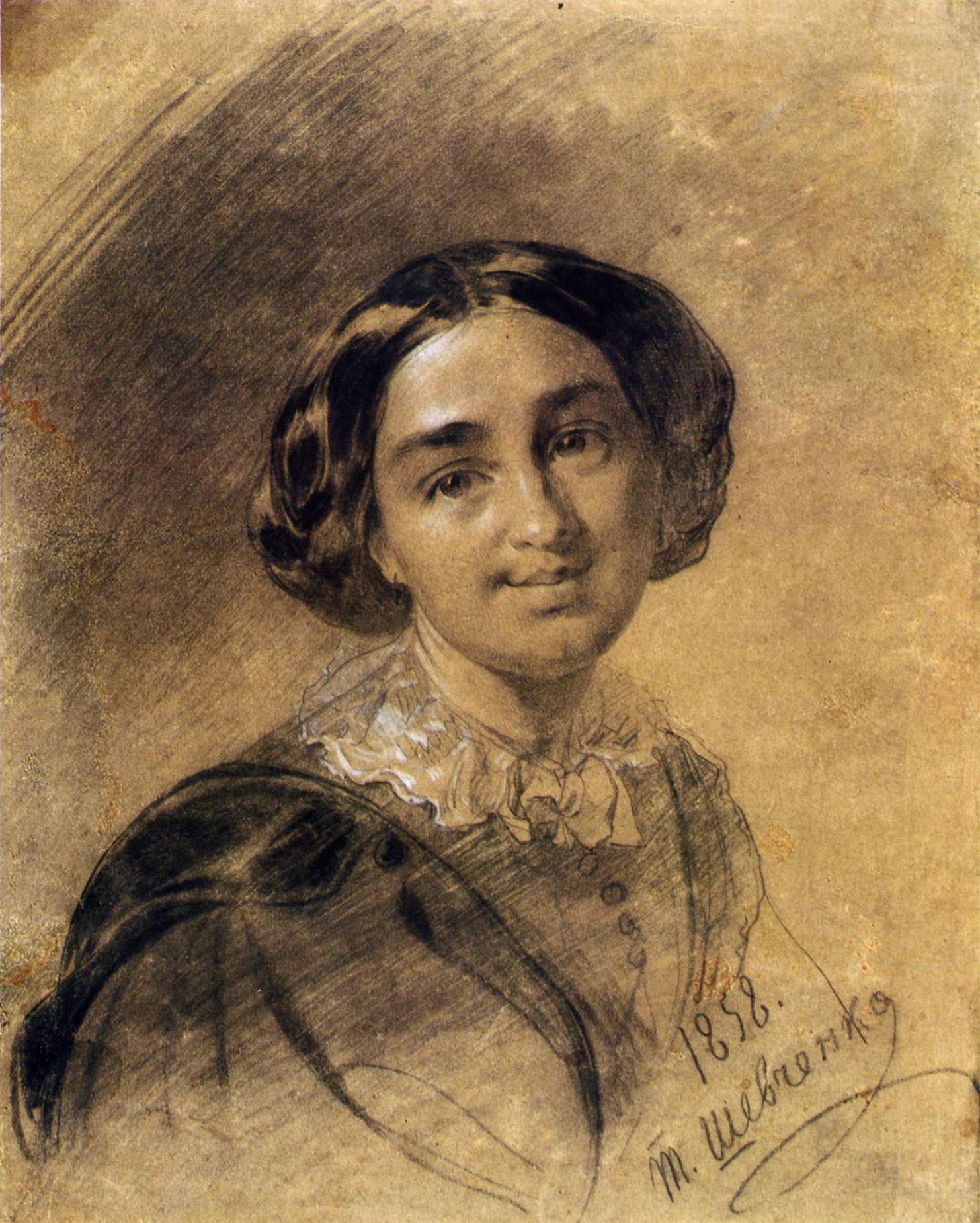 Шевченко Т.. Портрет Марии Кржисевич. 1858