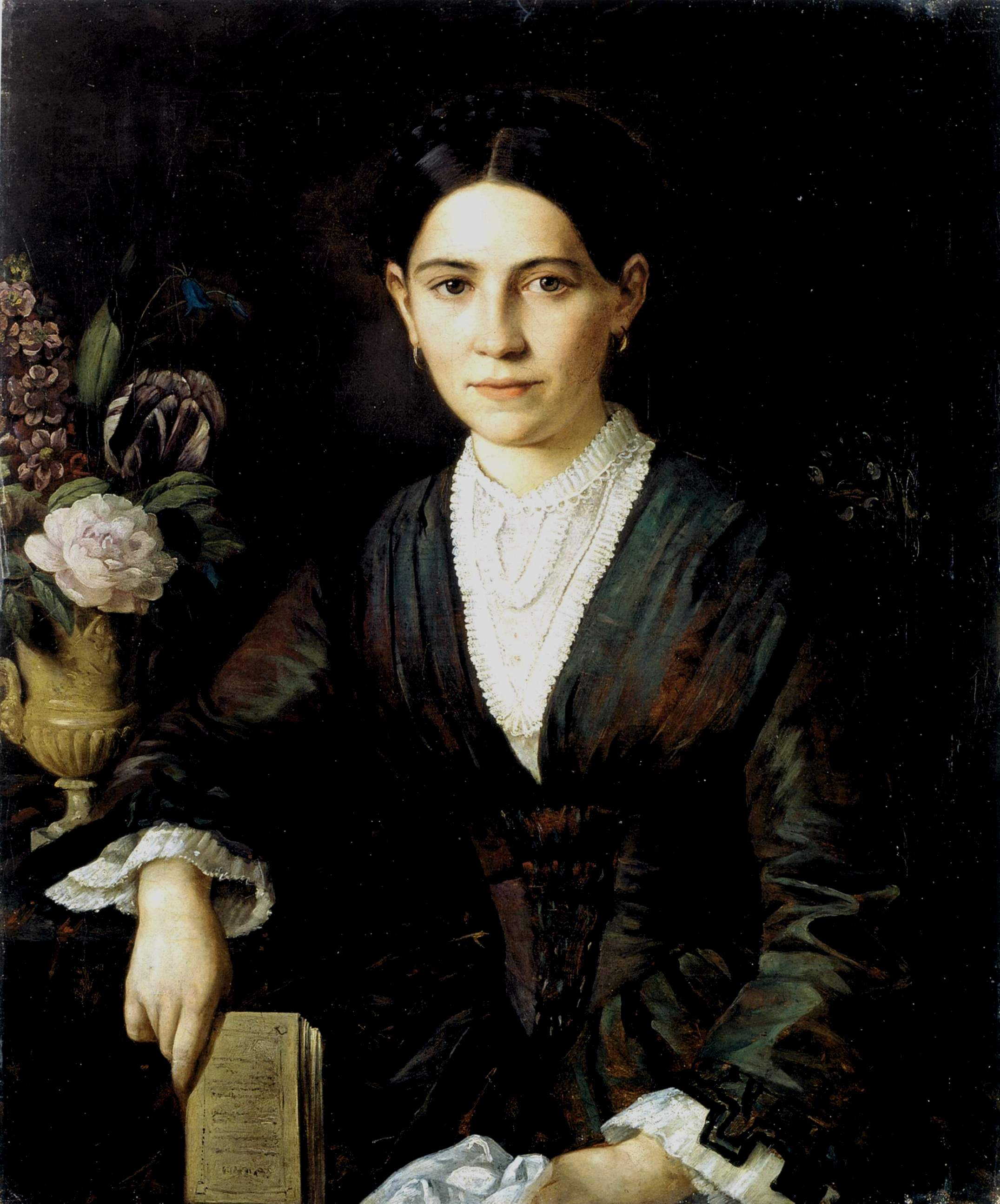 Шлейфер. Портрет Каролины Андреевны Шлейфер, жены художника. Конец 1840-х
