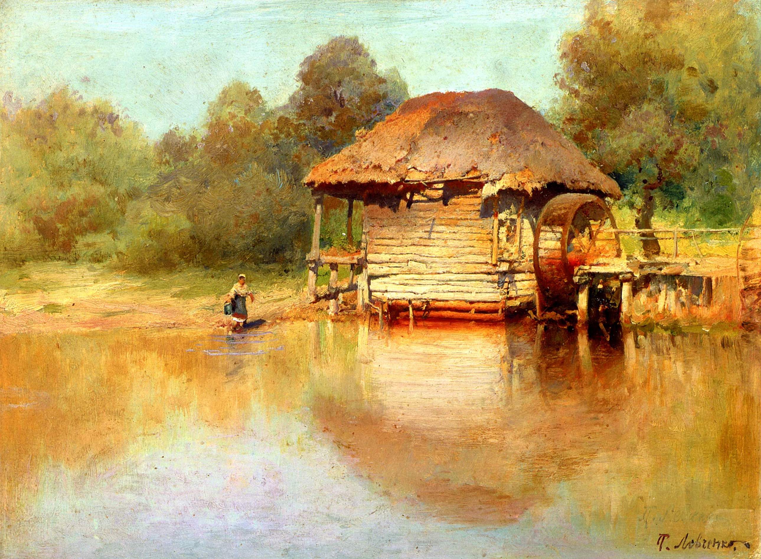 Левченко. Водяная мельница  . 1910-е