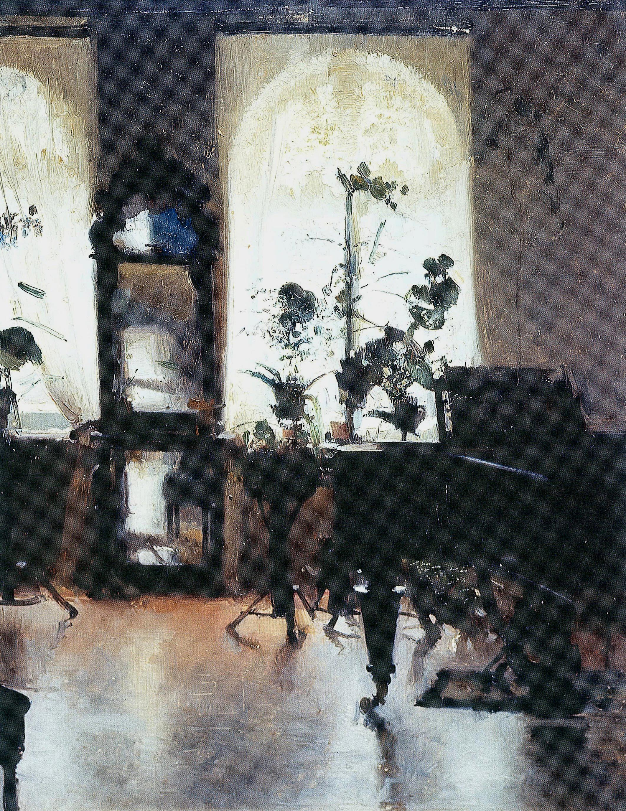 Левченко. Интерьер с роялем . 1900-е