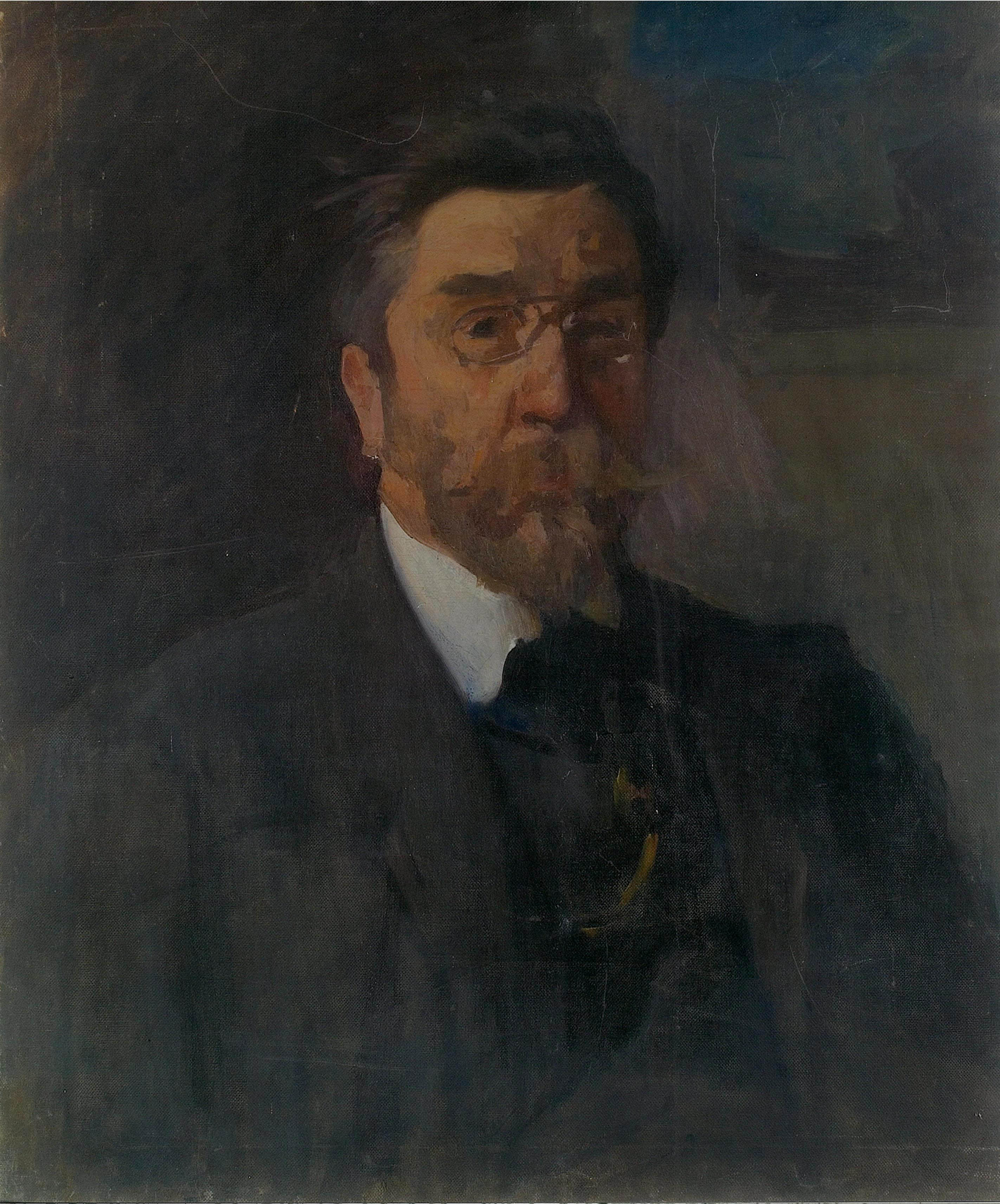 Левченко. Автопортрет  . Около 1915