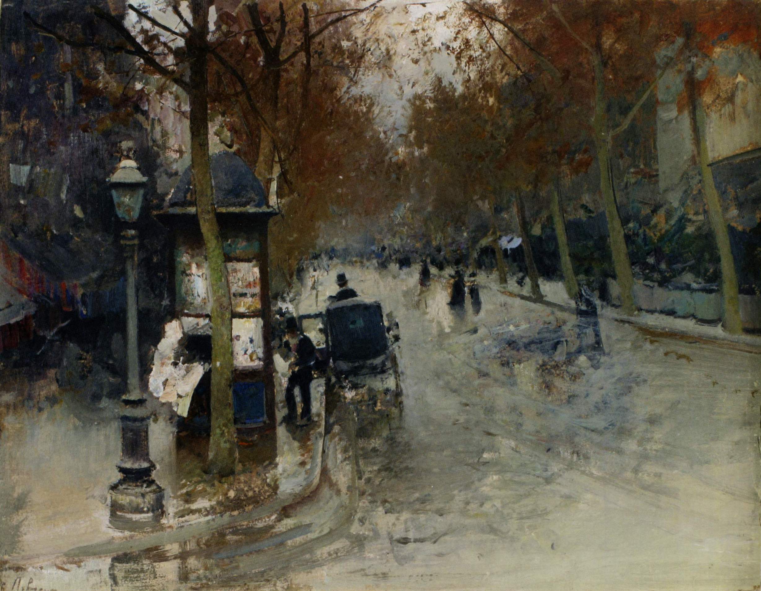 Левченко. Парижская улица. 1900-е