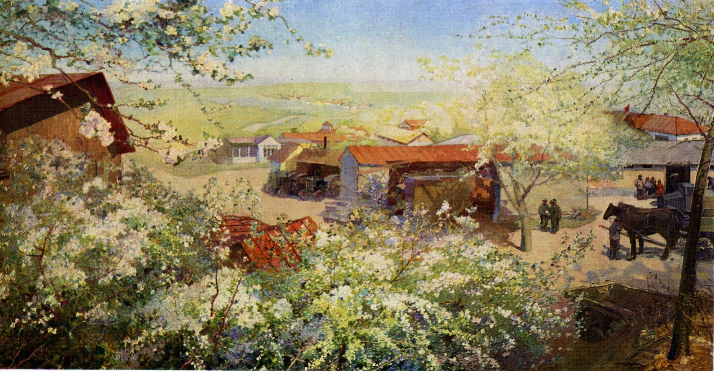 Светлицкий. Колхоз в цвету. 1935