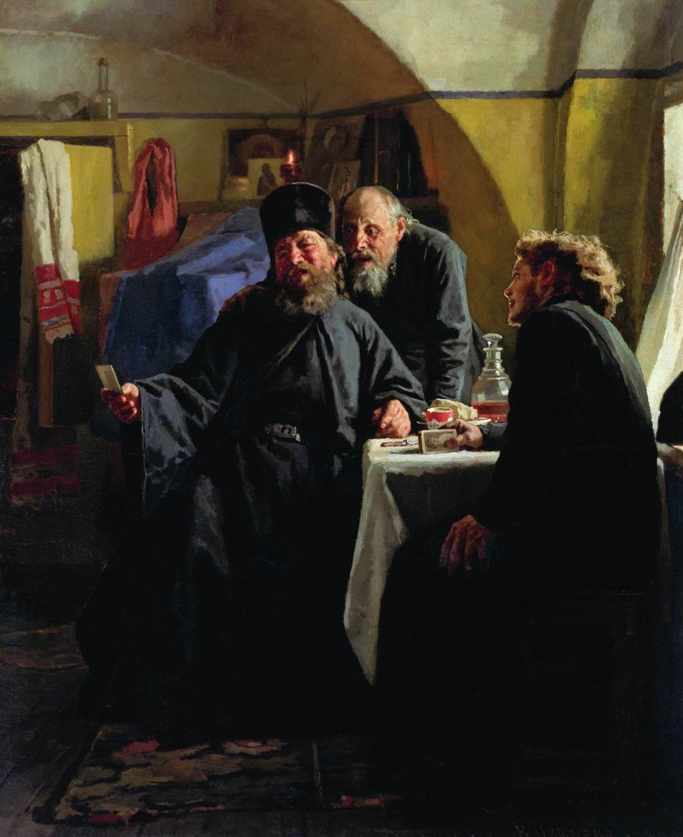 Неврев. Монахи. 1880