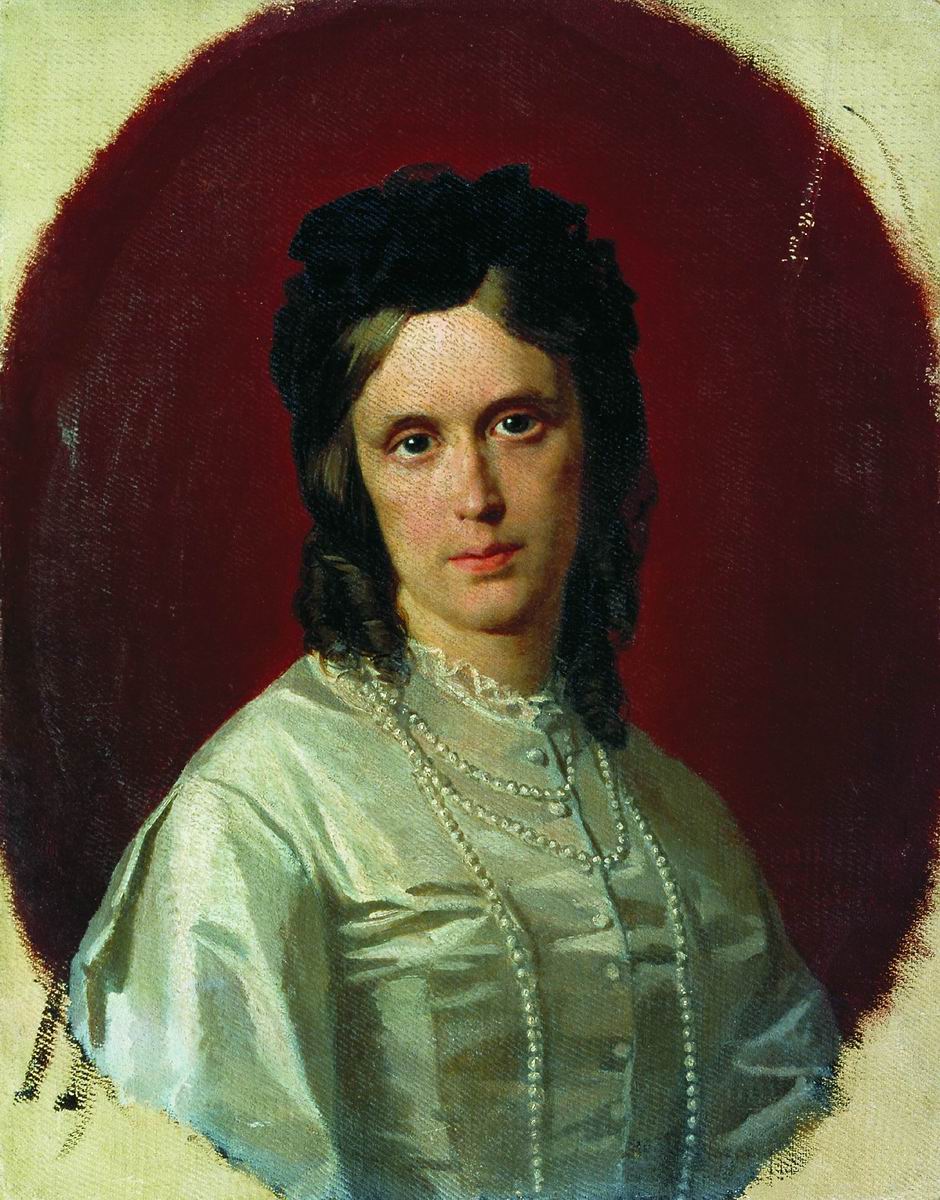 Неврев. Портрет неизвестной. 1871