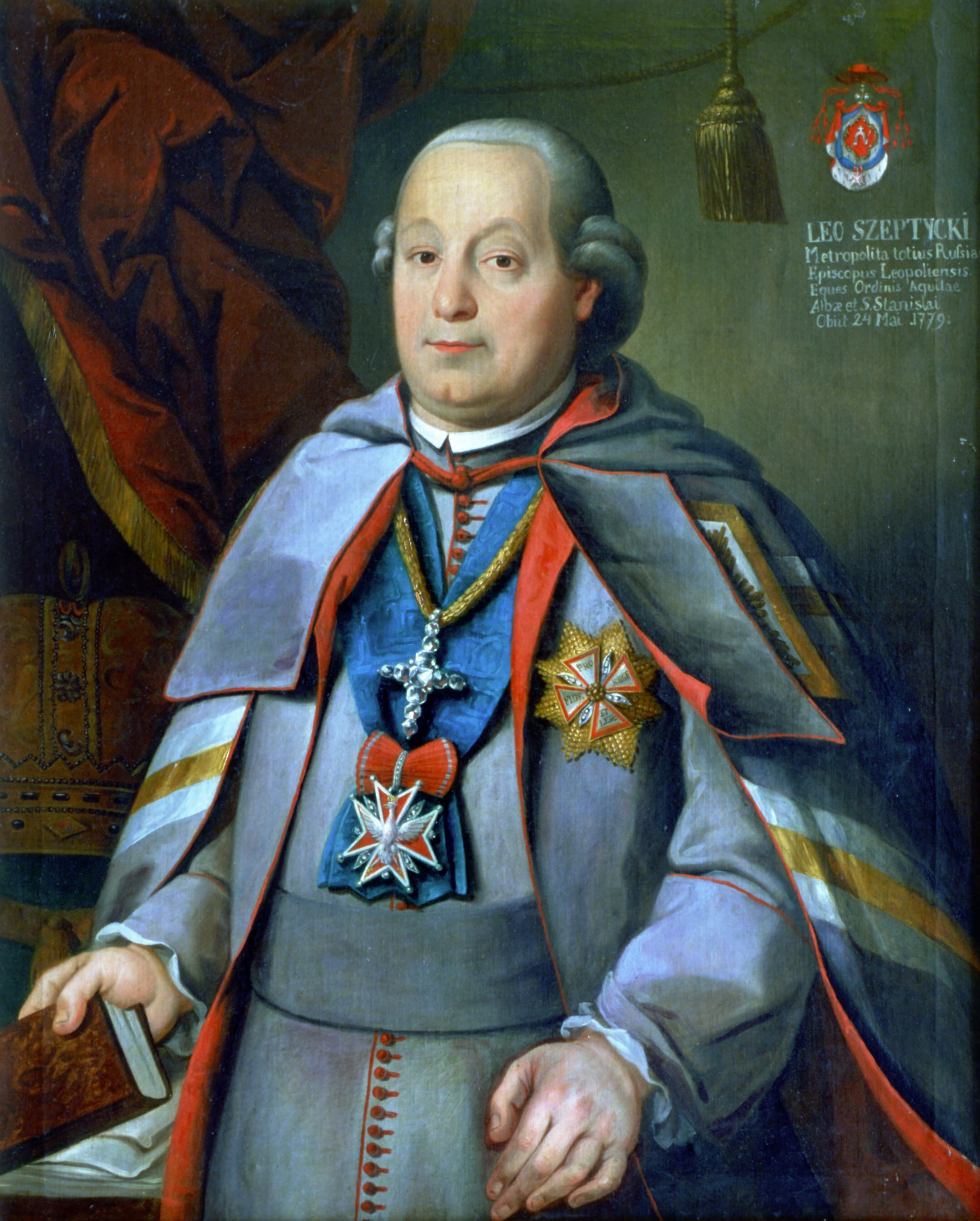 Долинский. Портрет митрополита Льва Шептицкого. Около 1775-1779