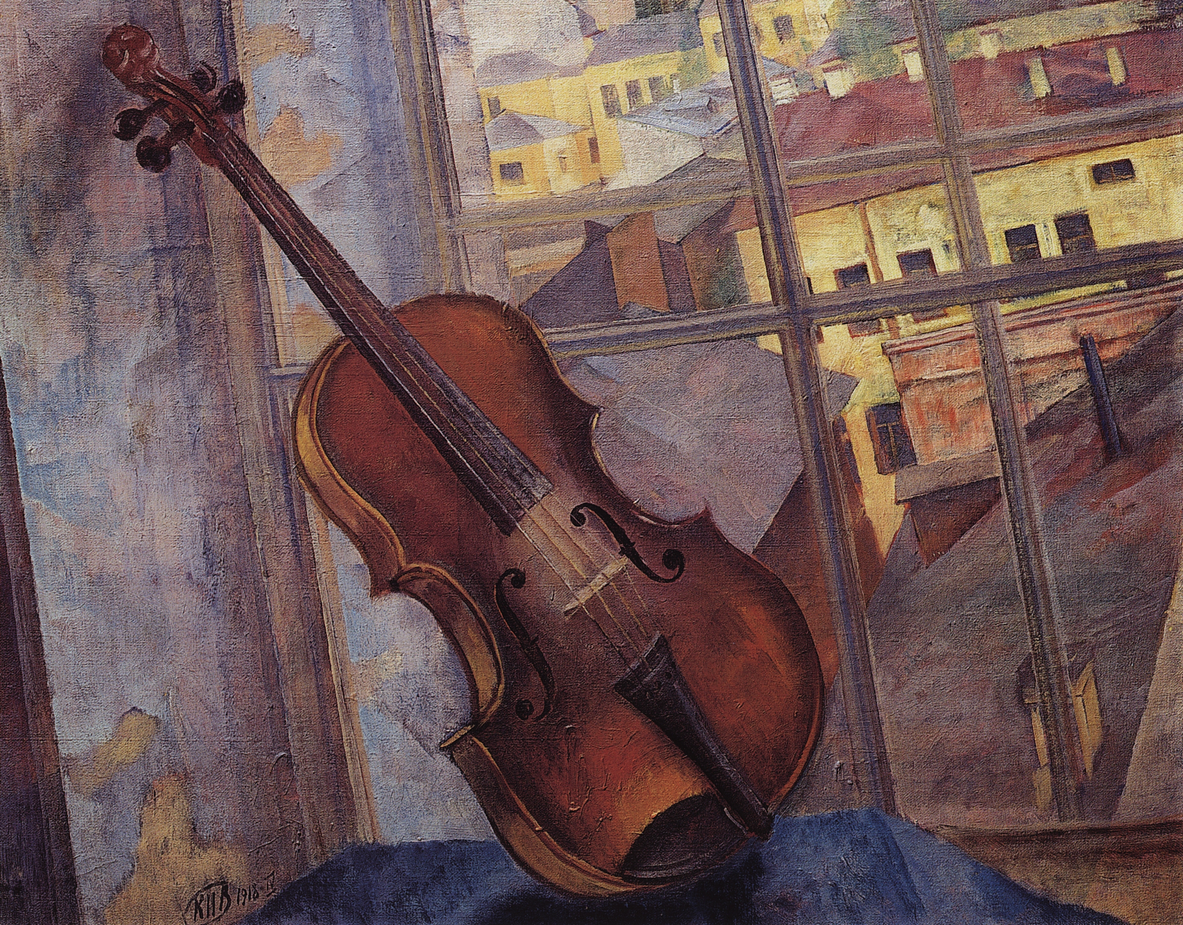 Петров-Водкин. Скрипка. 1918