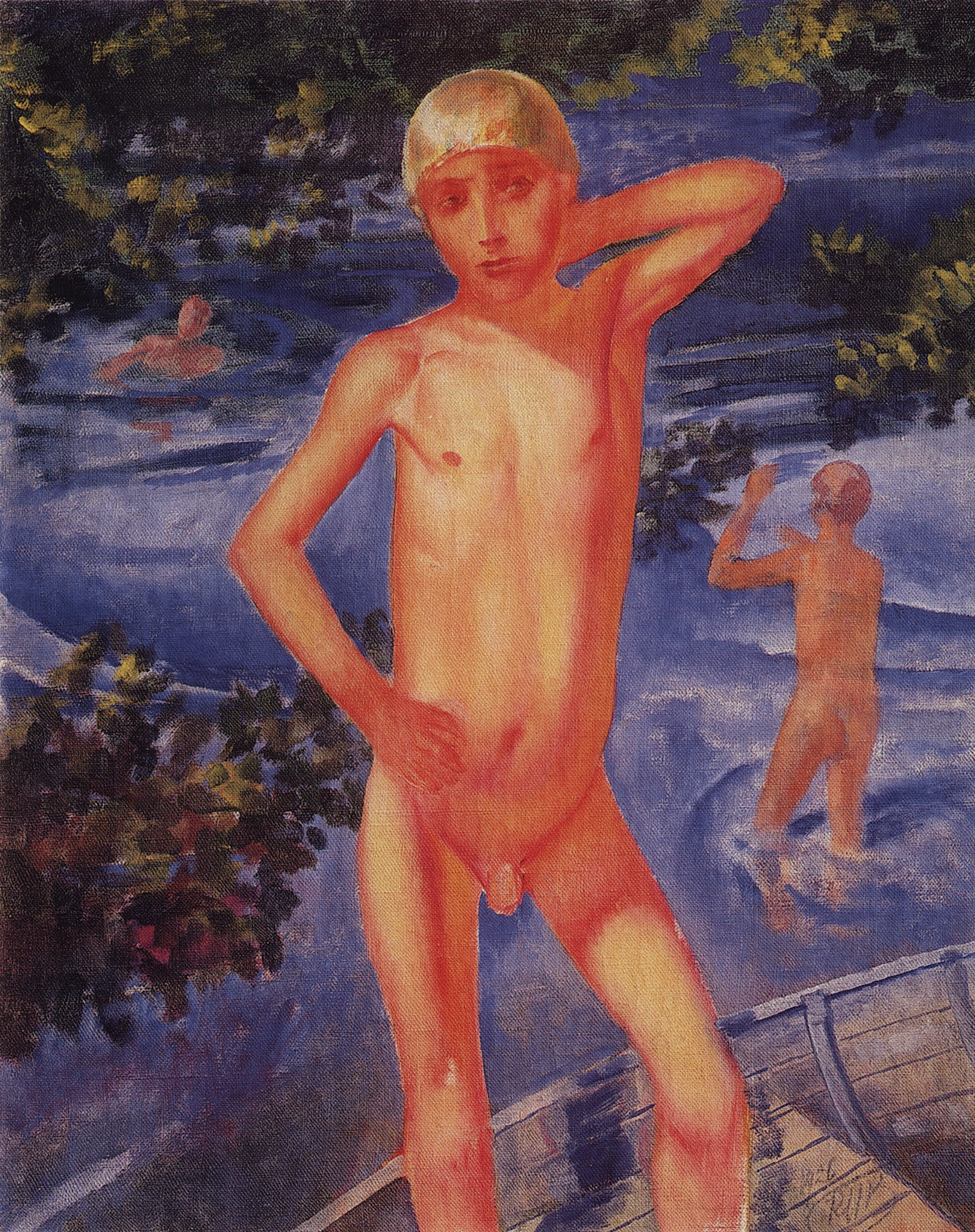 Петров-Водкин. Купающиеся мальчики. 1926