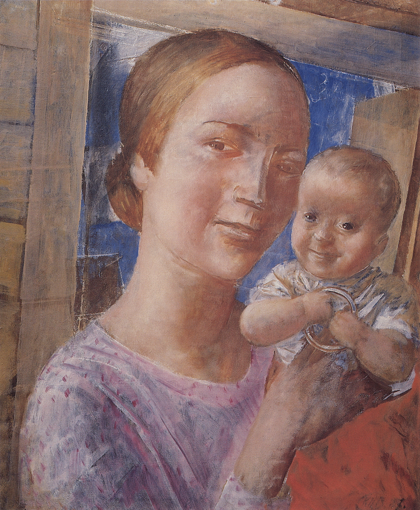 Петров-Водкин. Мать и дитя. 1927