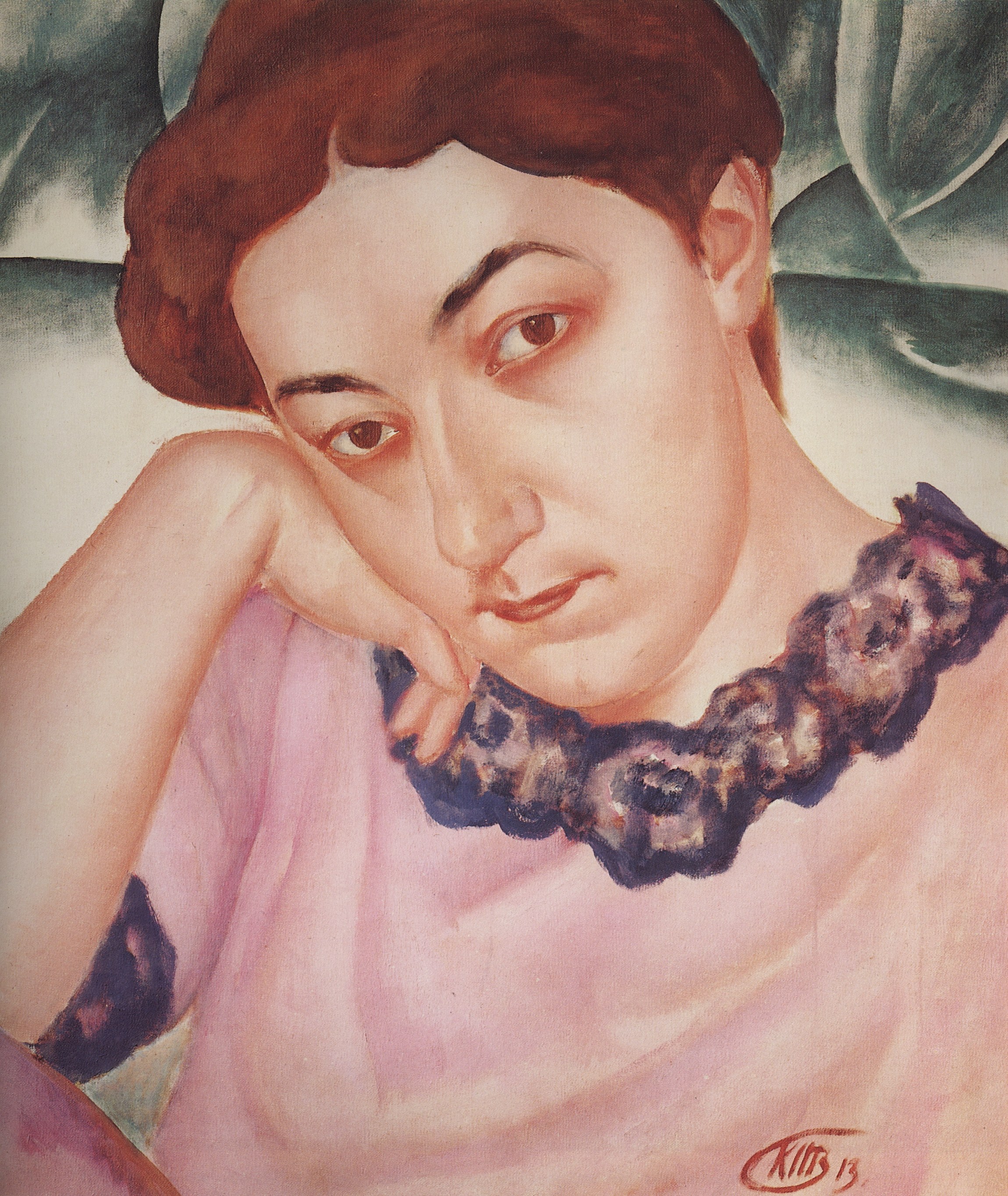 Петров-Водкин. Портрет М.Ф.Петровой-Водкиной. 1913