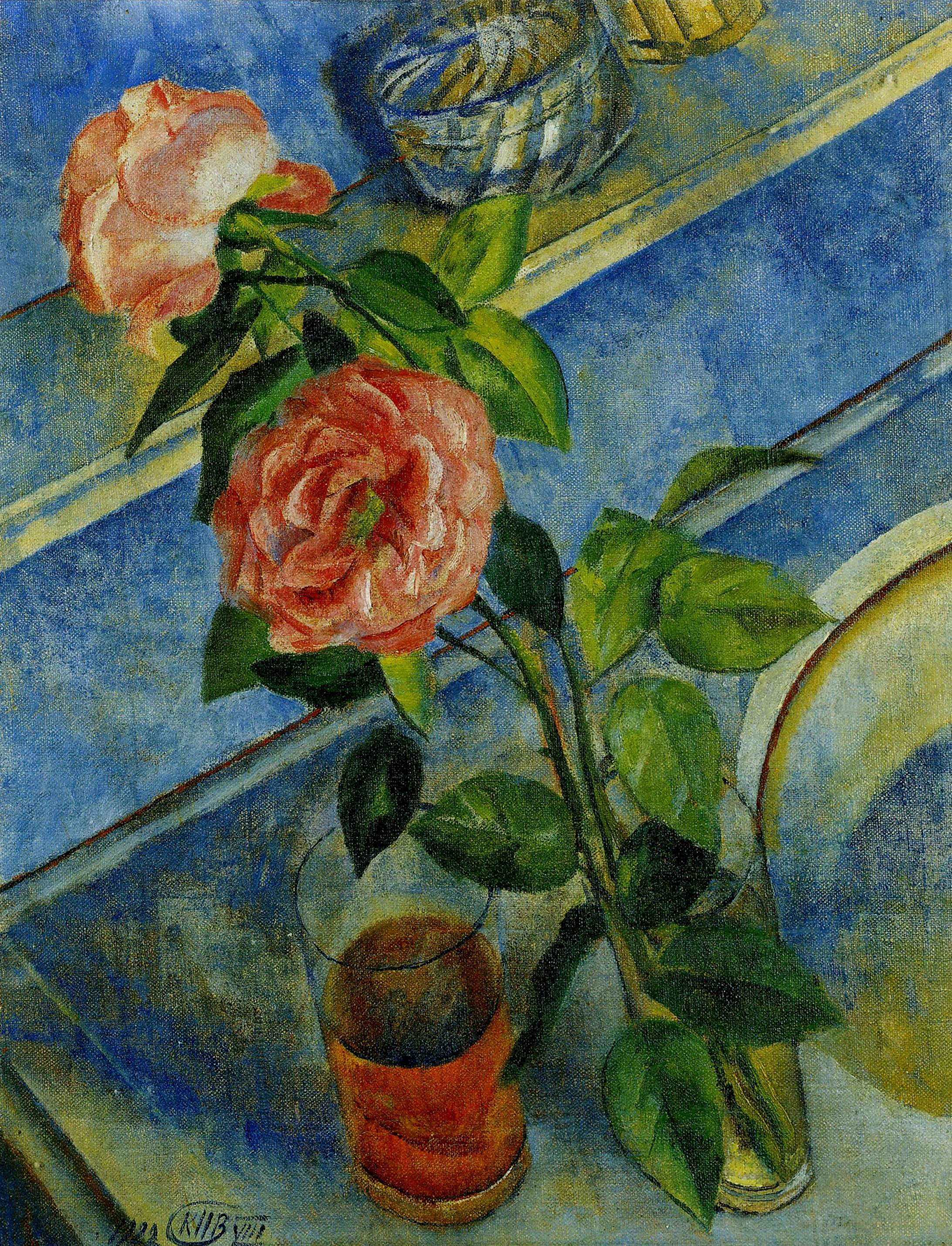 Петров-Водкин. Натюрморт с розами. 1922
