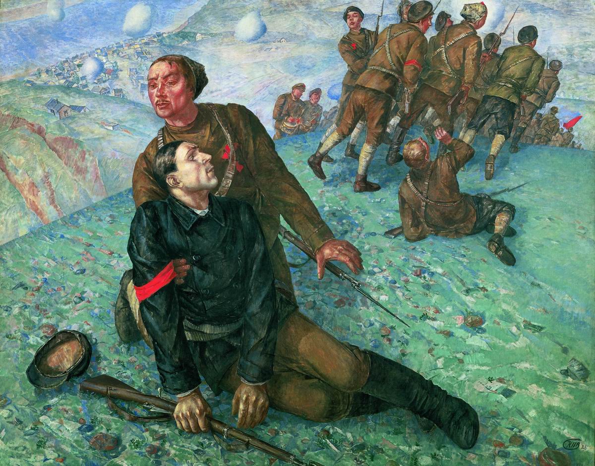 Петров-Водкин. Смерть комиссара. 1928