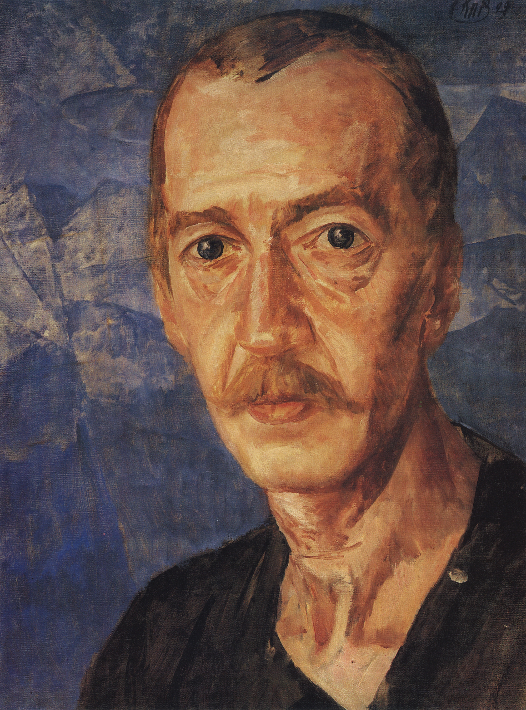 Петров-Водкин. Портрет С.Д.Мстиславского. 1929