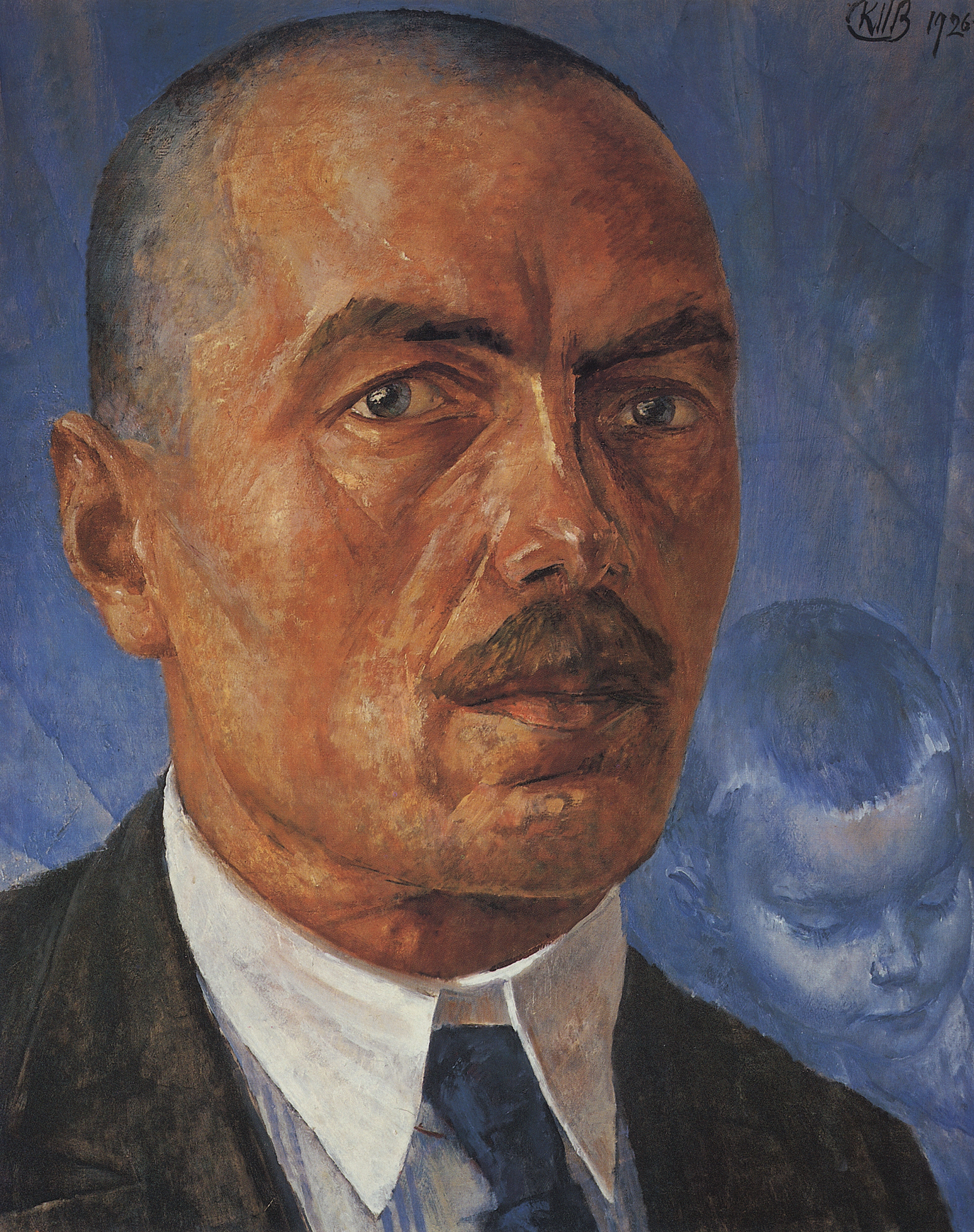Петров-Водкин. Автопортрет. 1926-1927
