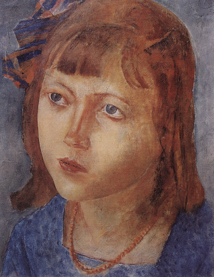 Петров-Водкин. Голова девочки. 1922