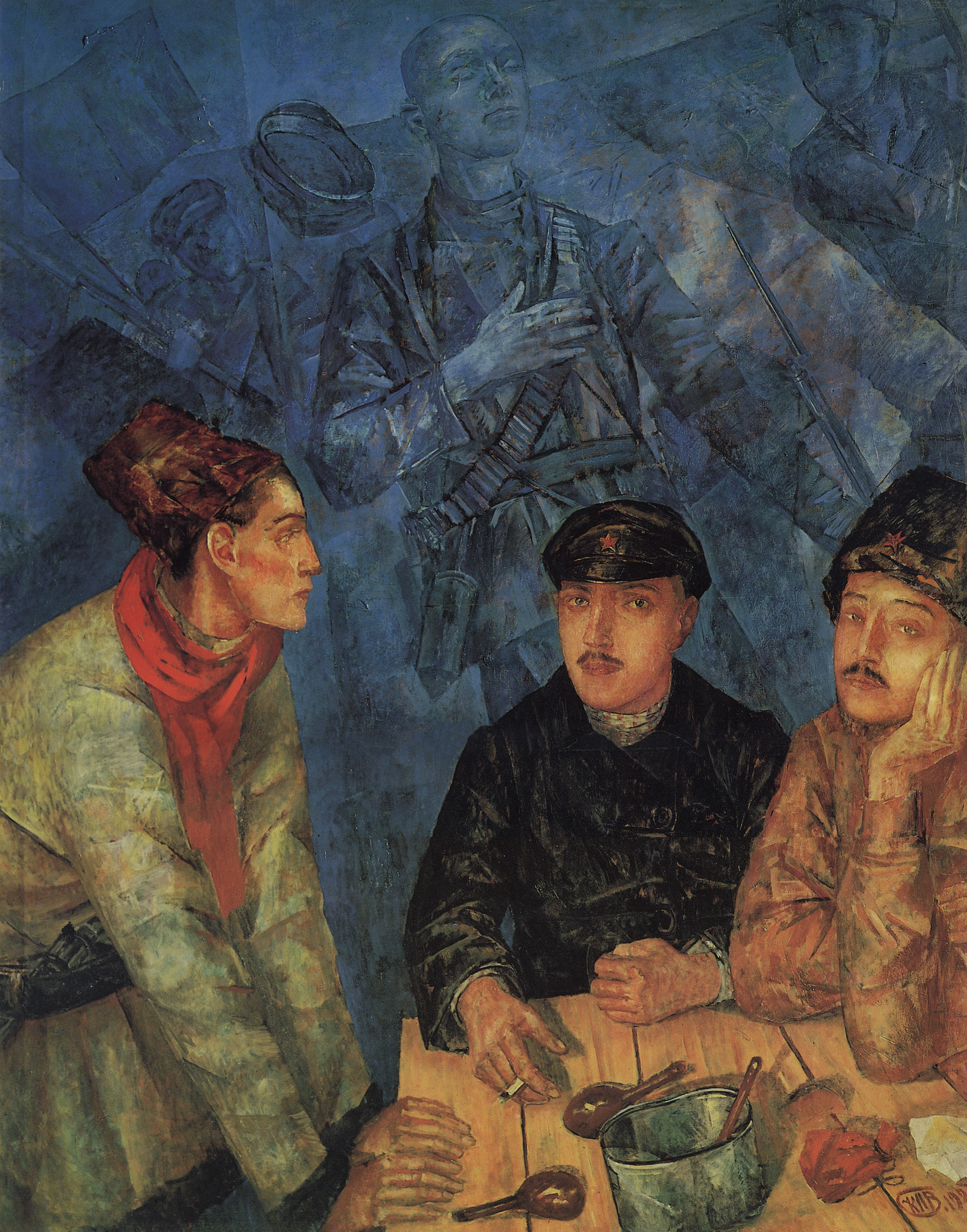 Петров-Водкин. После боя. 1923