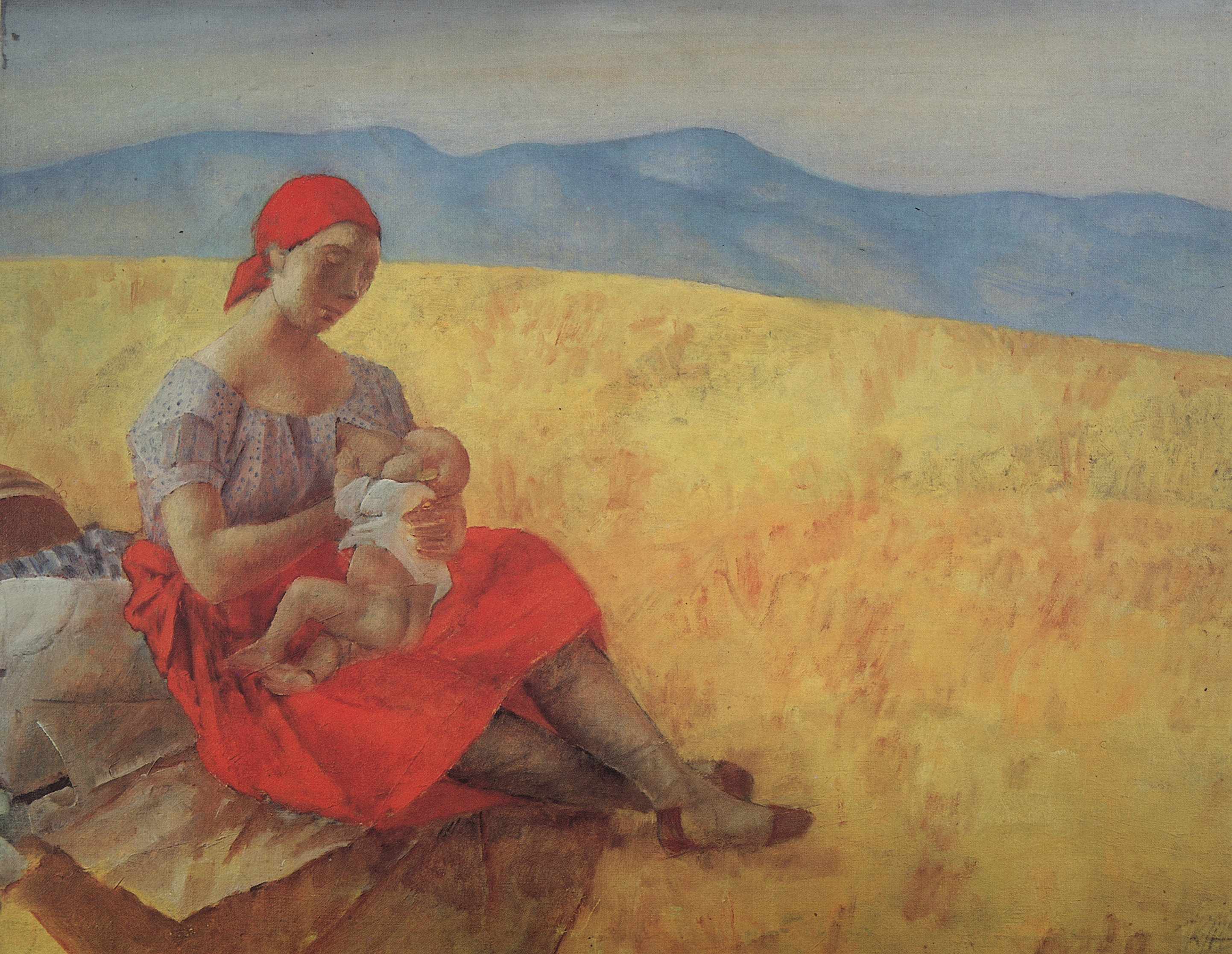 Петров-Водкин. Мать. 1913