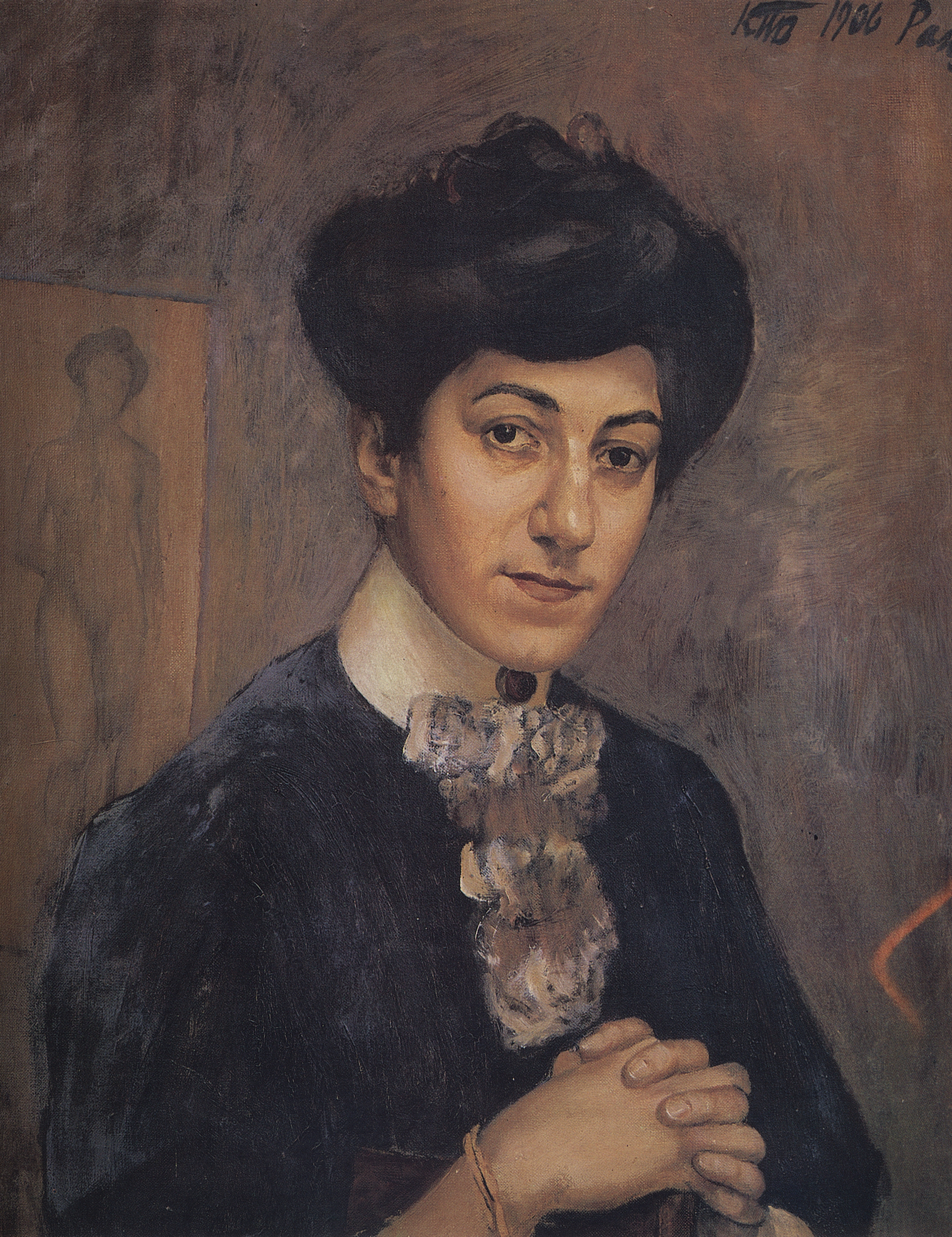 Петров-Водкин. Портрет жены художника. 1906