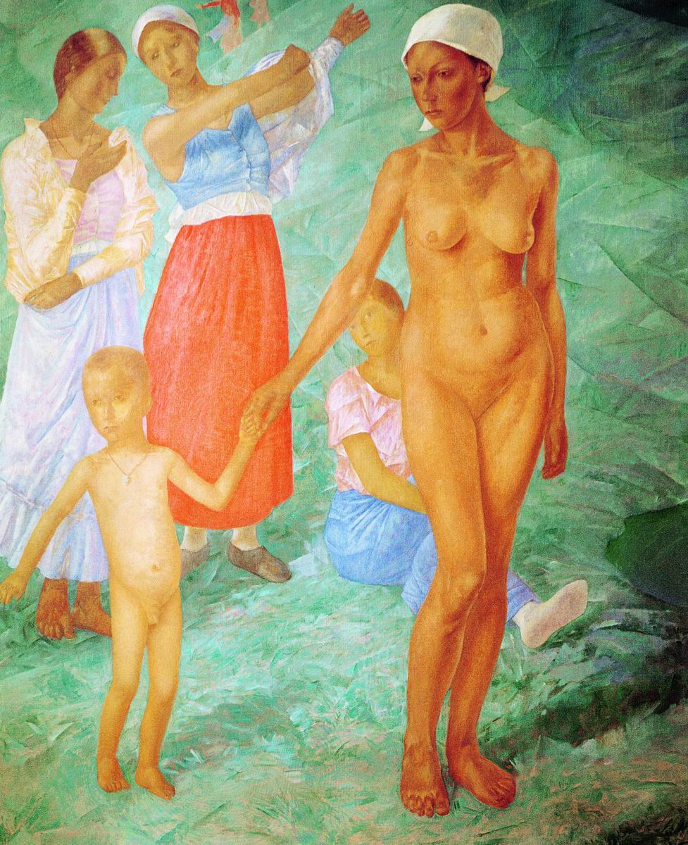 Петров-Водкин. Утро. Купальщицы. 1917
