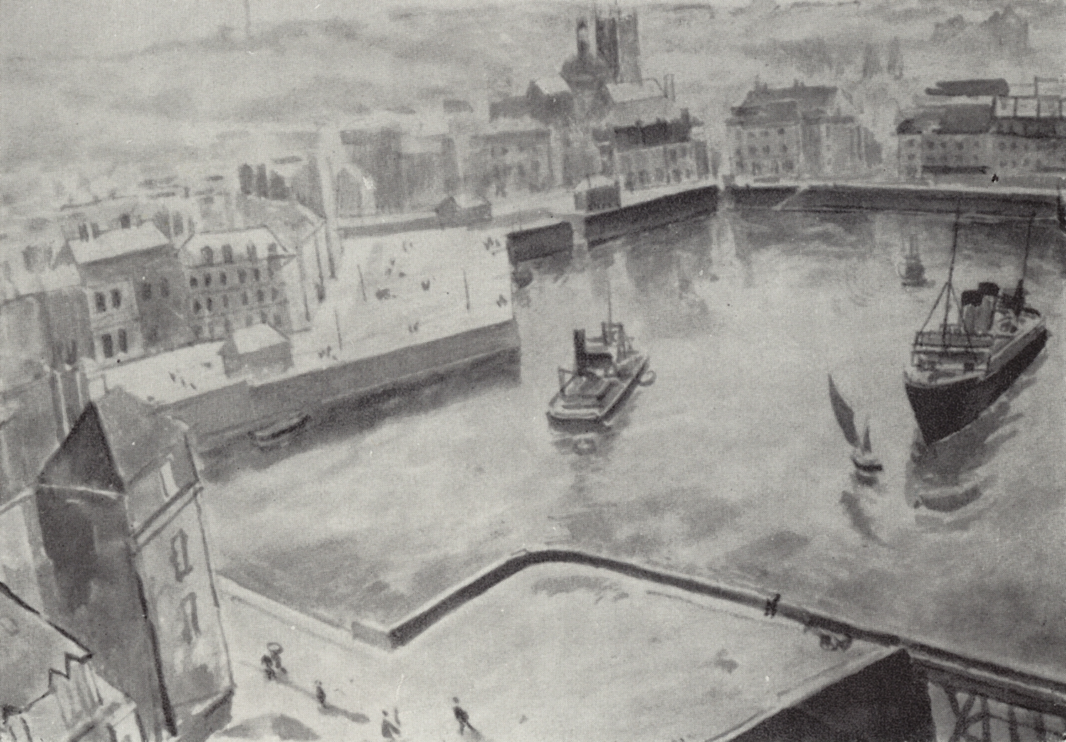 Петров-Водкин. Порт в Дьеппе. 1929