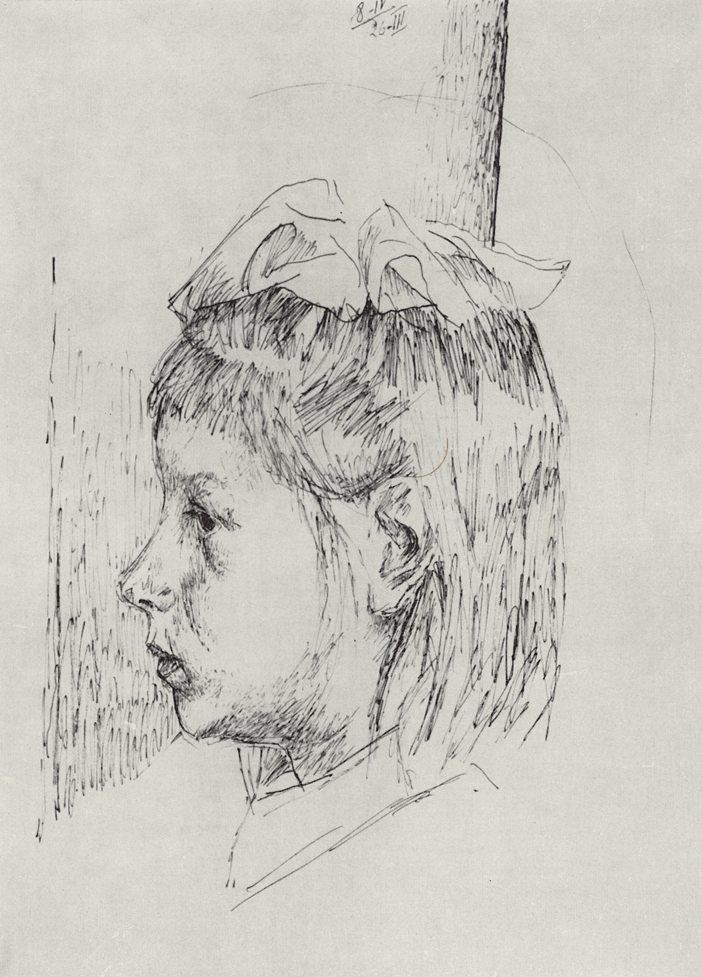 Петров-Водкин. Портрет девочки. 1921