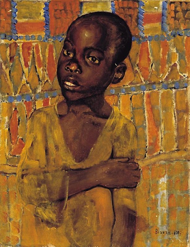 Петров-Водкин. Африканский мальчик. 1907