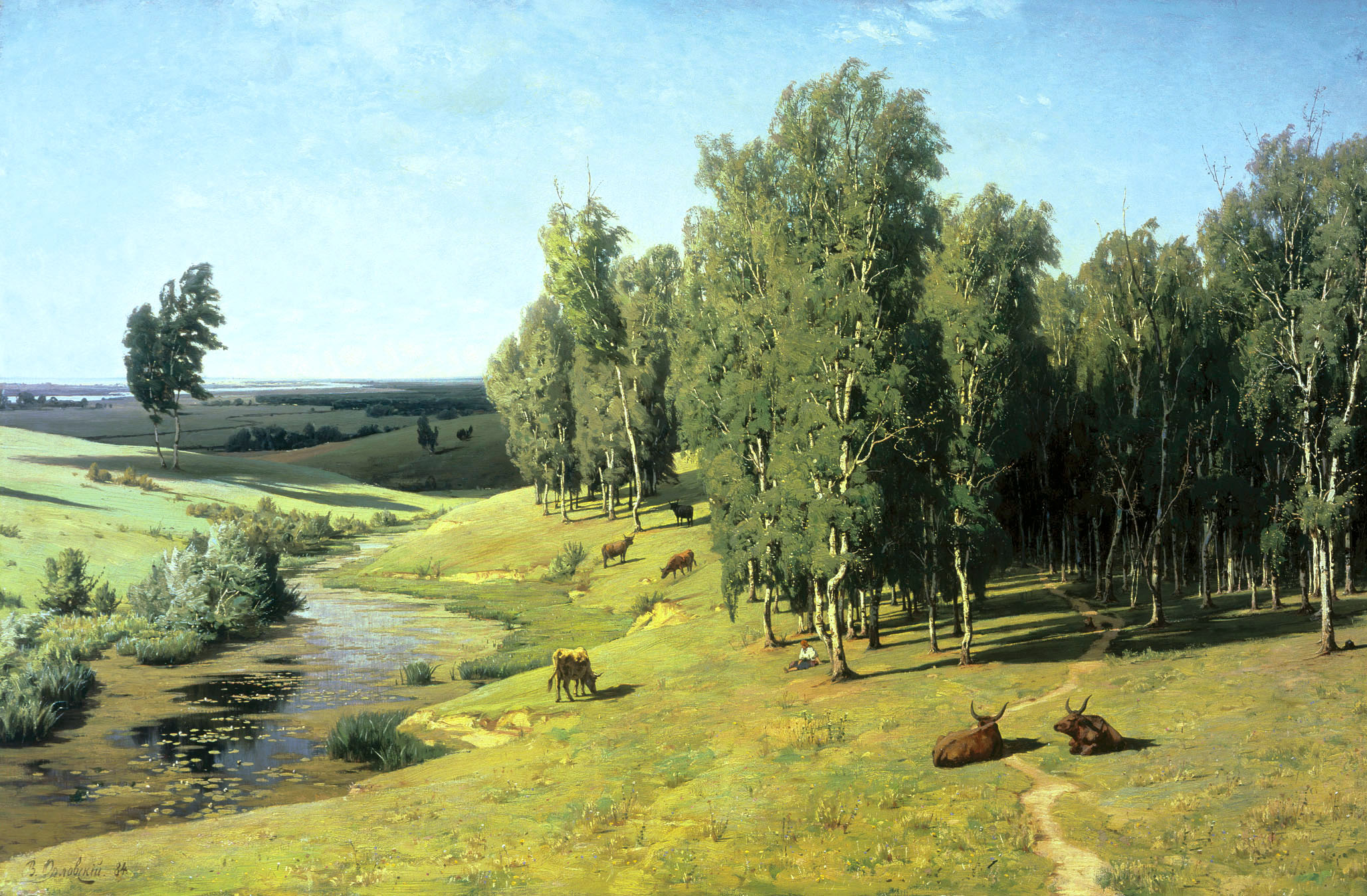 Орловский В.. Летний день. 1884