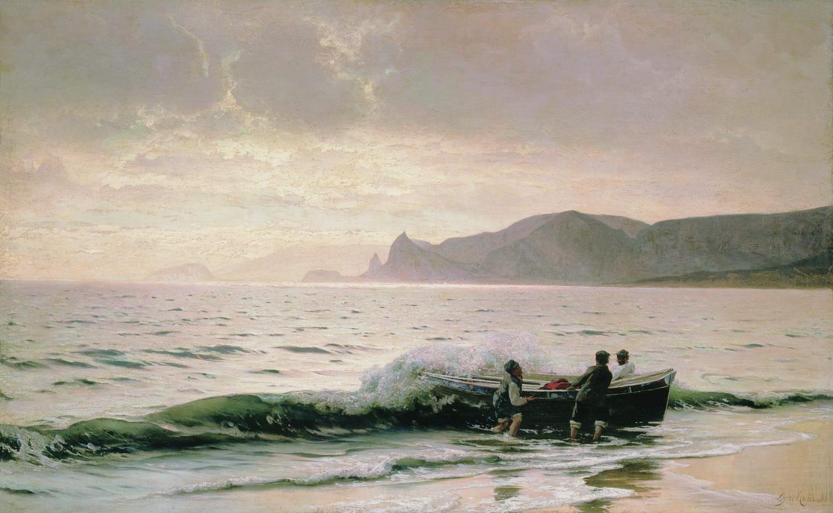 Орловский В.. Берег моря у Судака (Крым). 1889
