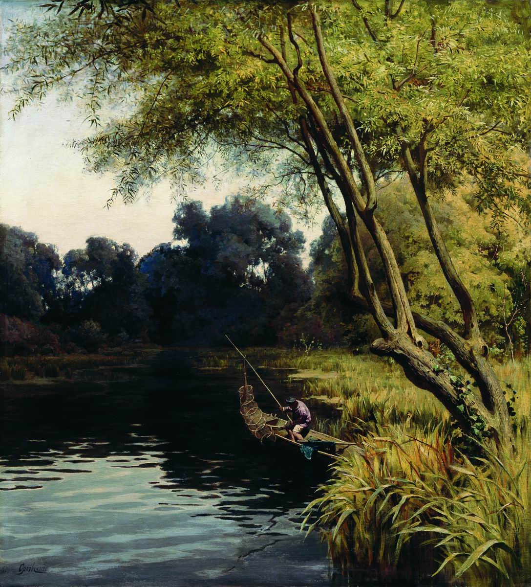 Орловский В.. В луговых зарослях (Подольская губерния). 1890