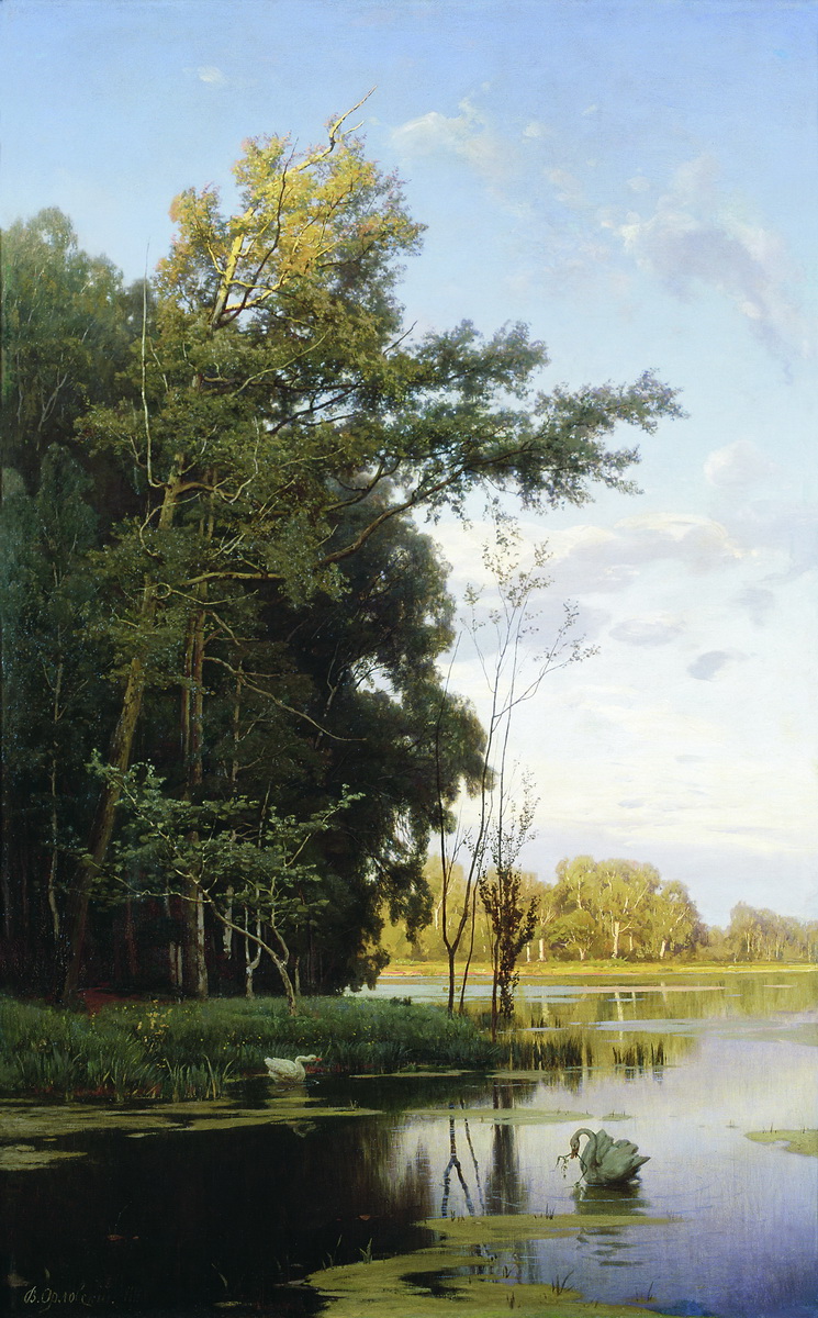Орловский В.. Озеро в Гатчинском парке. 1881