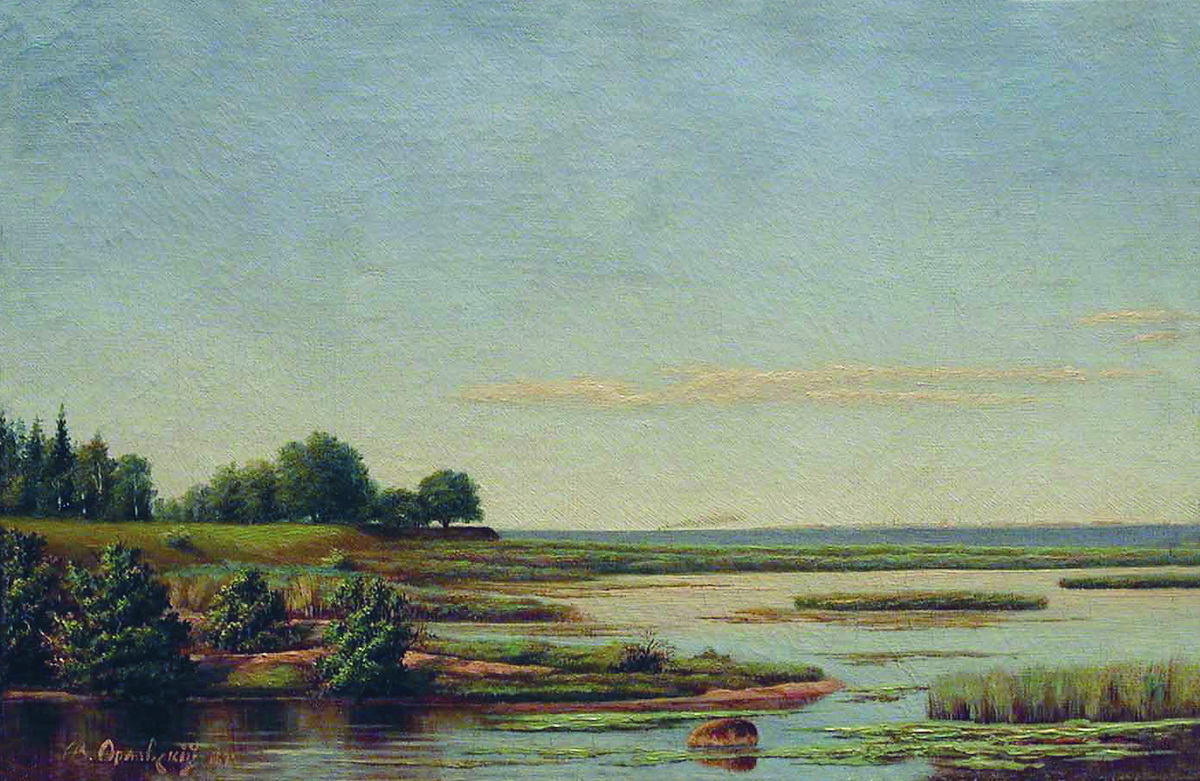 Орловский В.. Летний пейзаж. 1874