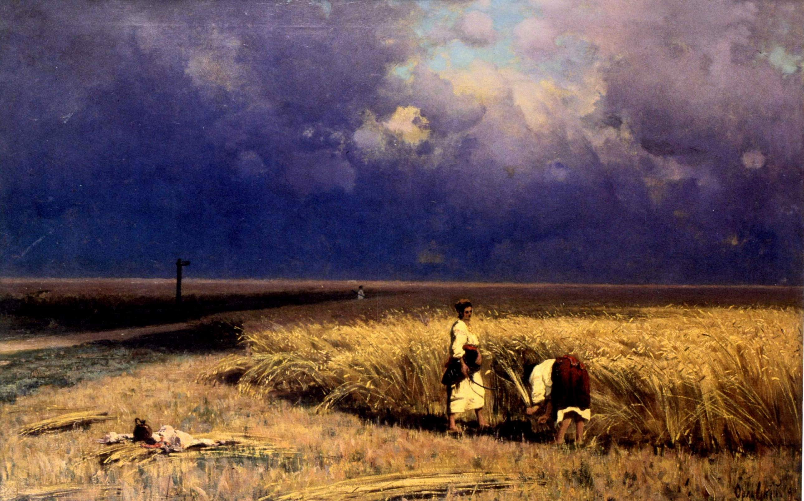 Орловский В.. Жатва . 1882