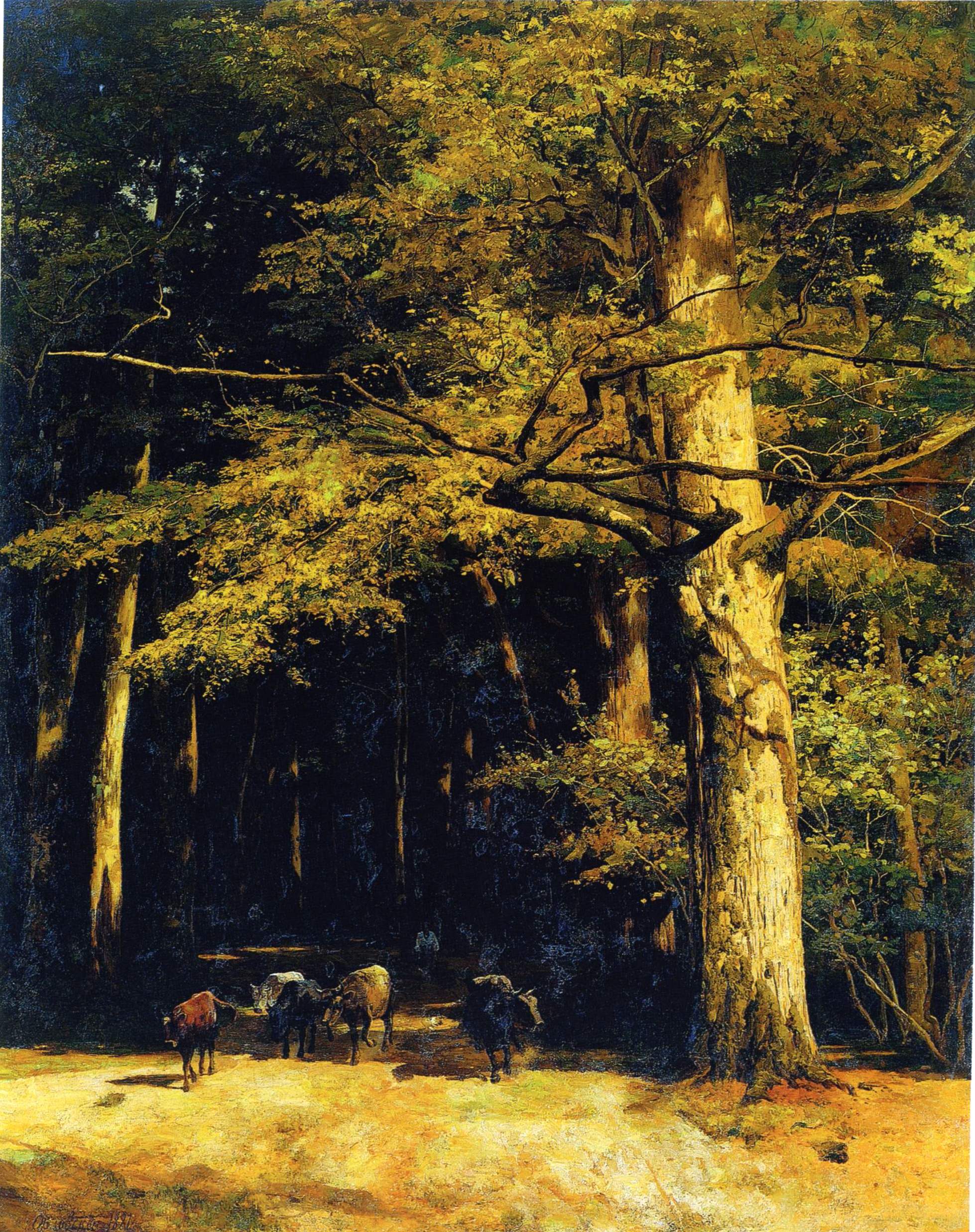 Орловский В.. В буковом лесу . 1881