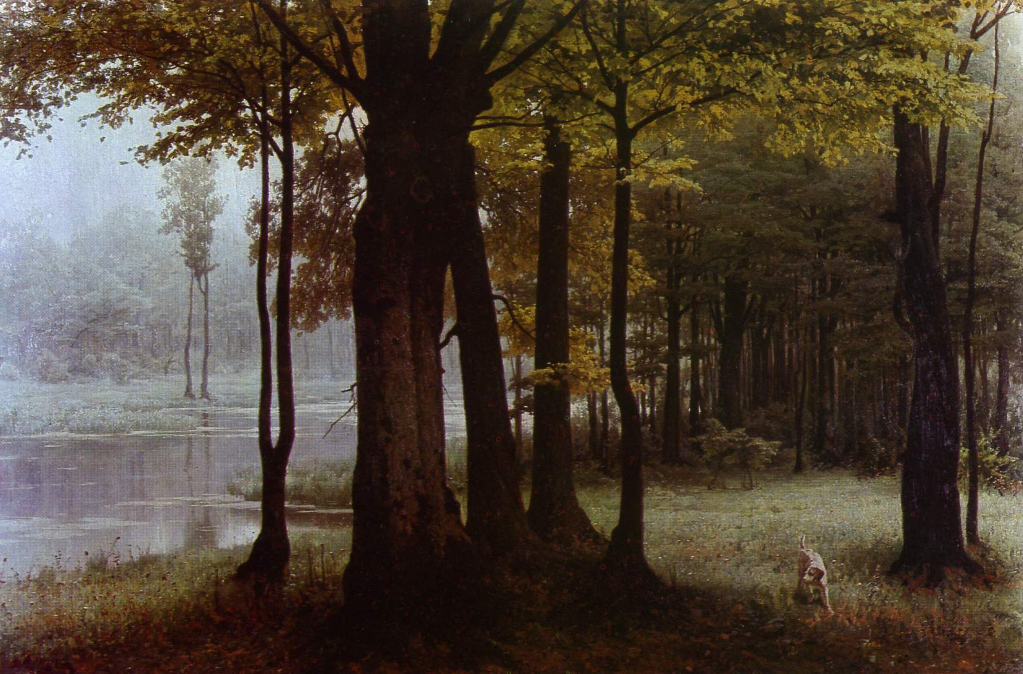 Орловский В.. Туманное утро в лесу. 1882
