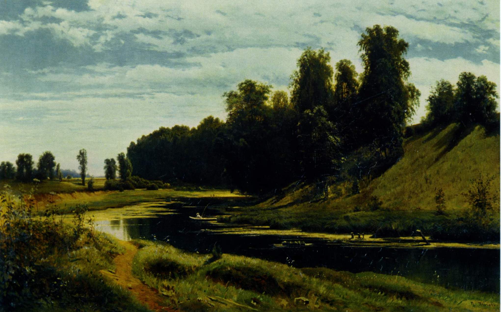 Попов П.. Тихая река. 1860-е