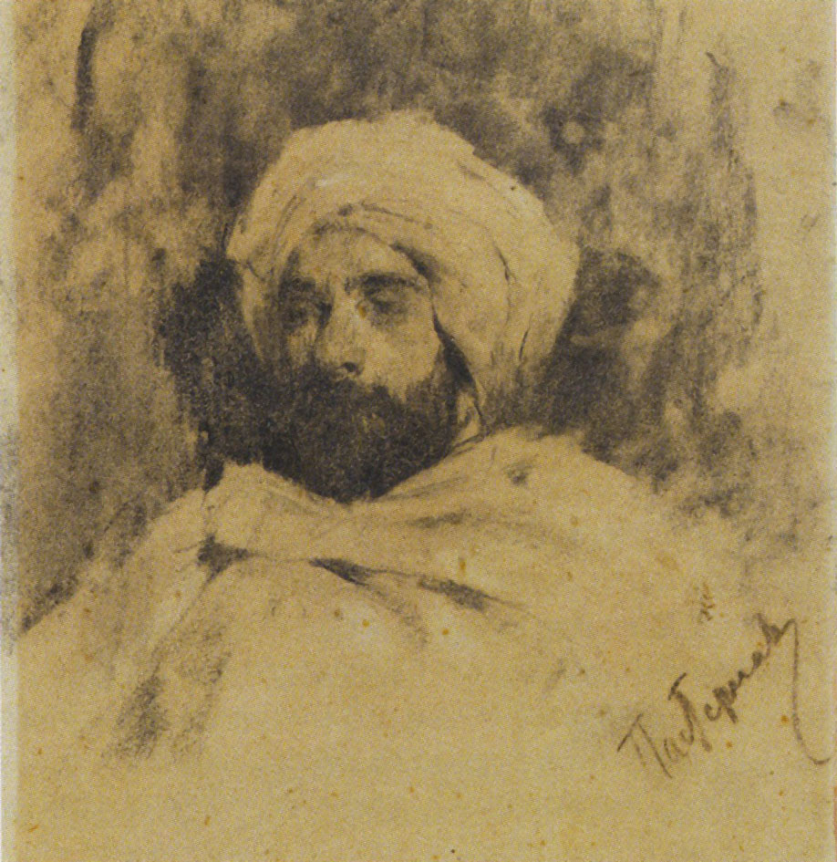 Пастернак. Портрет И.И.Левитана в костюме бедуина. 1887