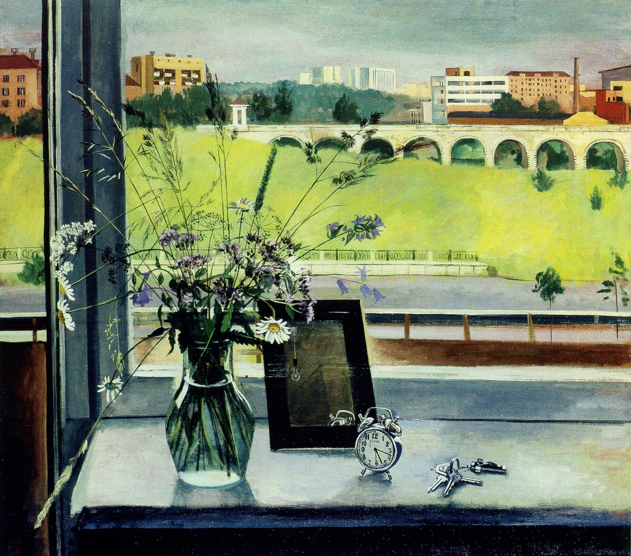 Романова. Натюрморт с акведуком. 1980
