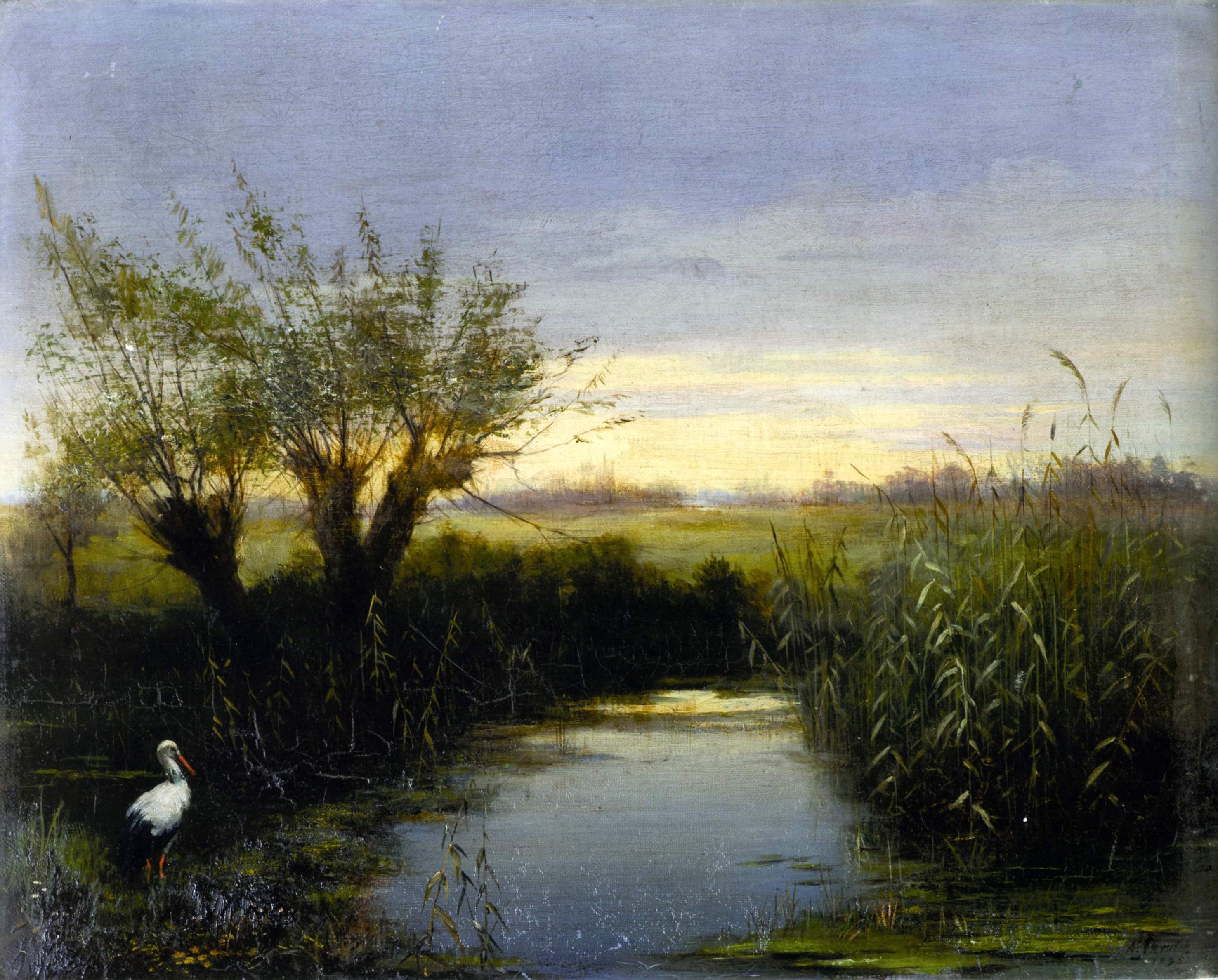Скруток. Пейзаж с прудом. 1895