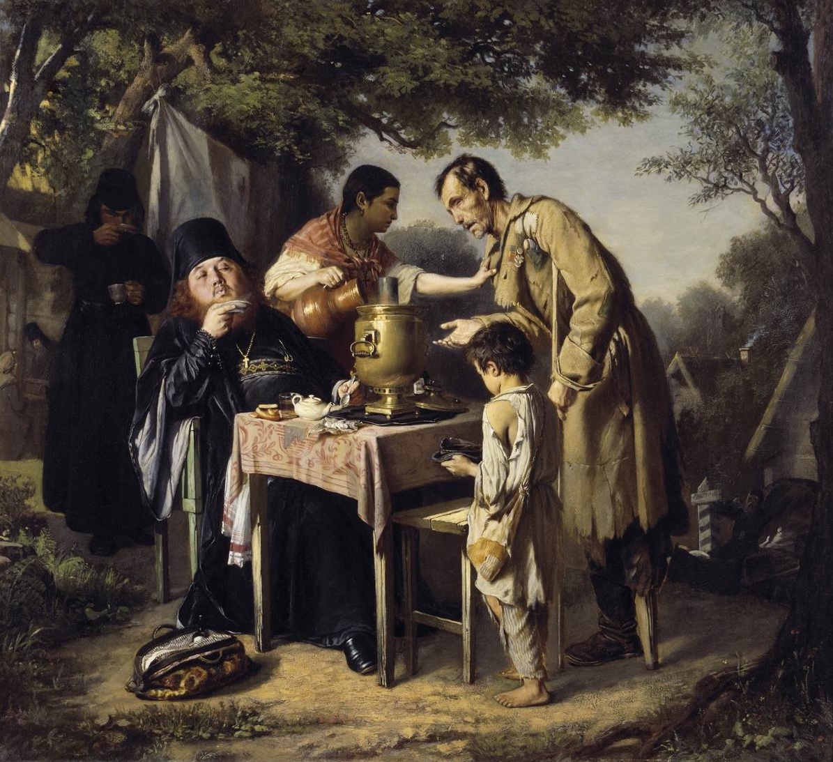 Перов. Чаепитие в Мытищах, близ Москвы. 1862