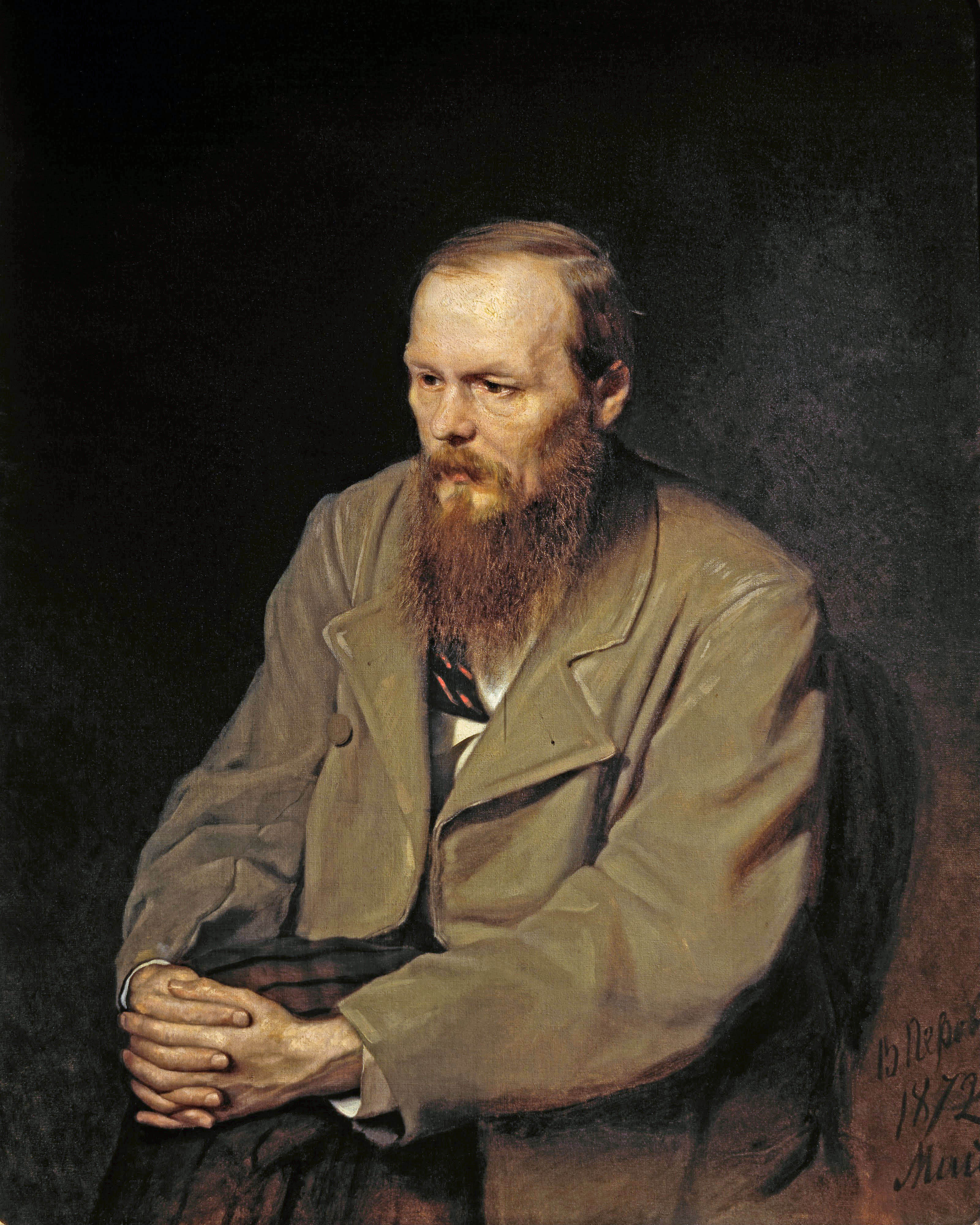 Перов. Портрет писателя Федора Михайловича Достоевского. 1872