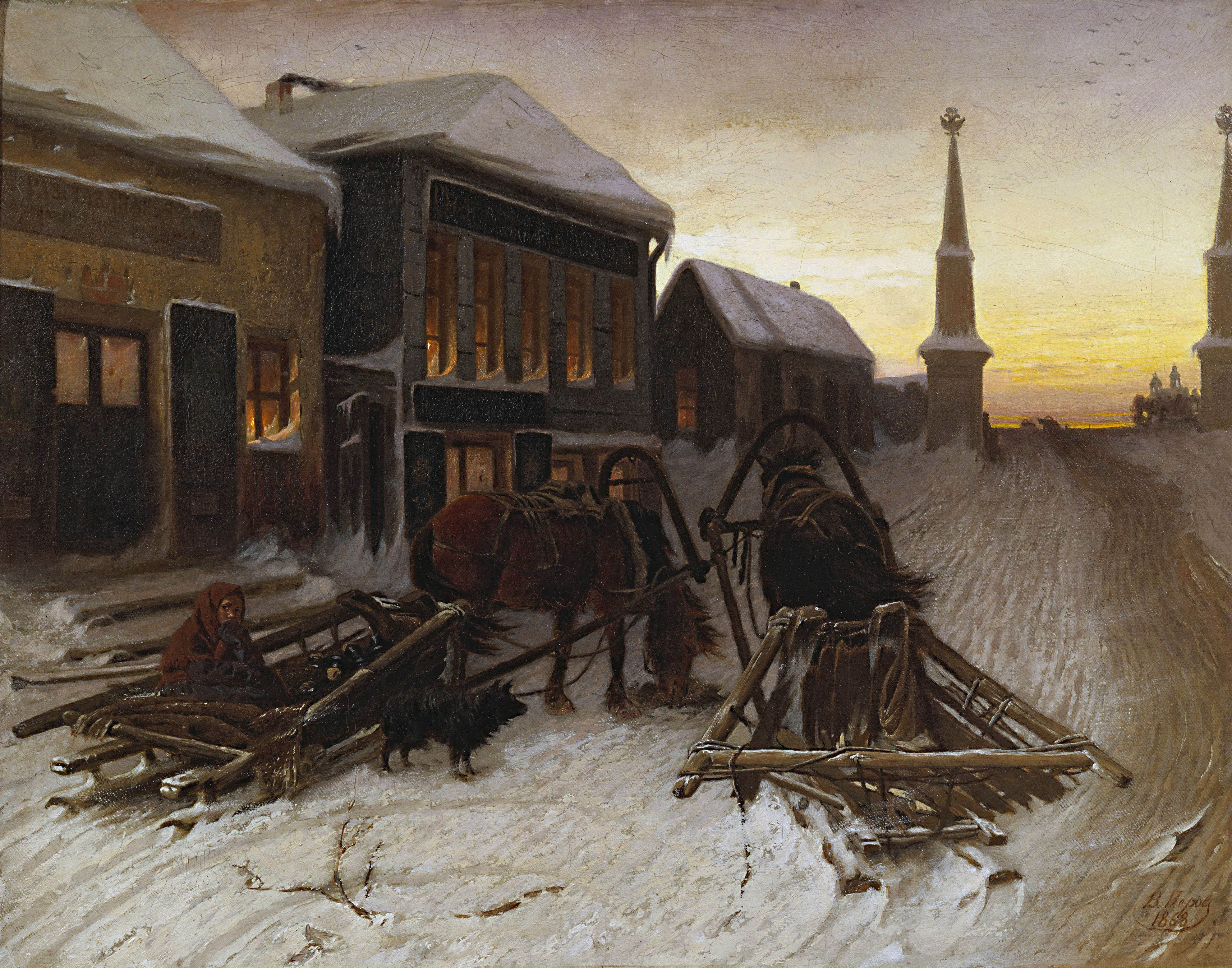 Перов. Последний кабак у заставы. 1868