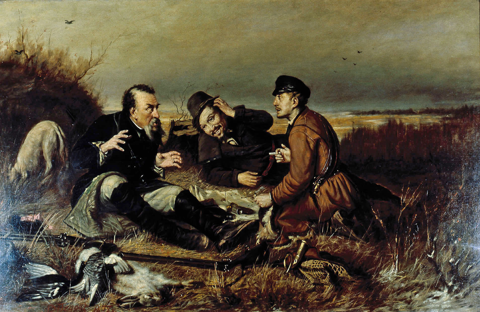 Перов. Охотники на привале. 1877