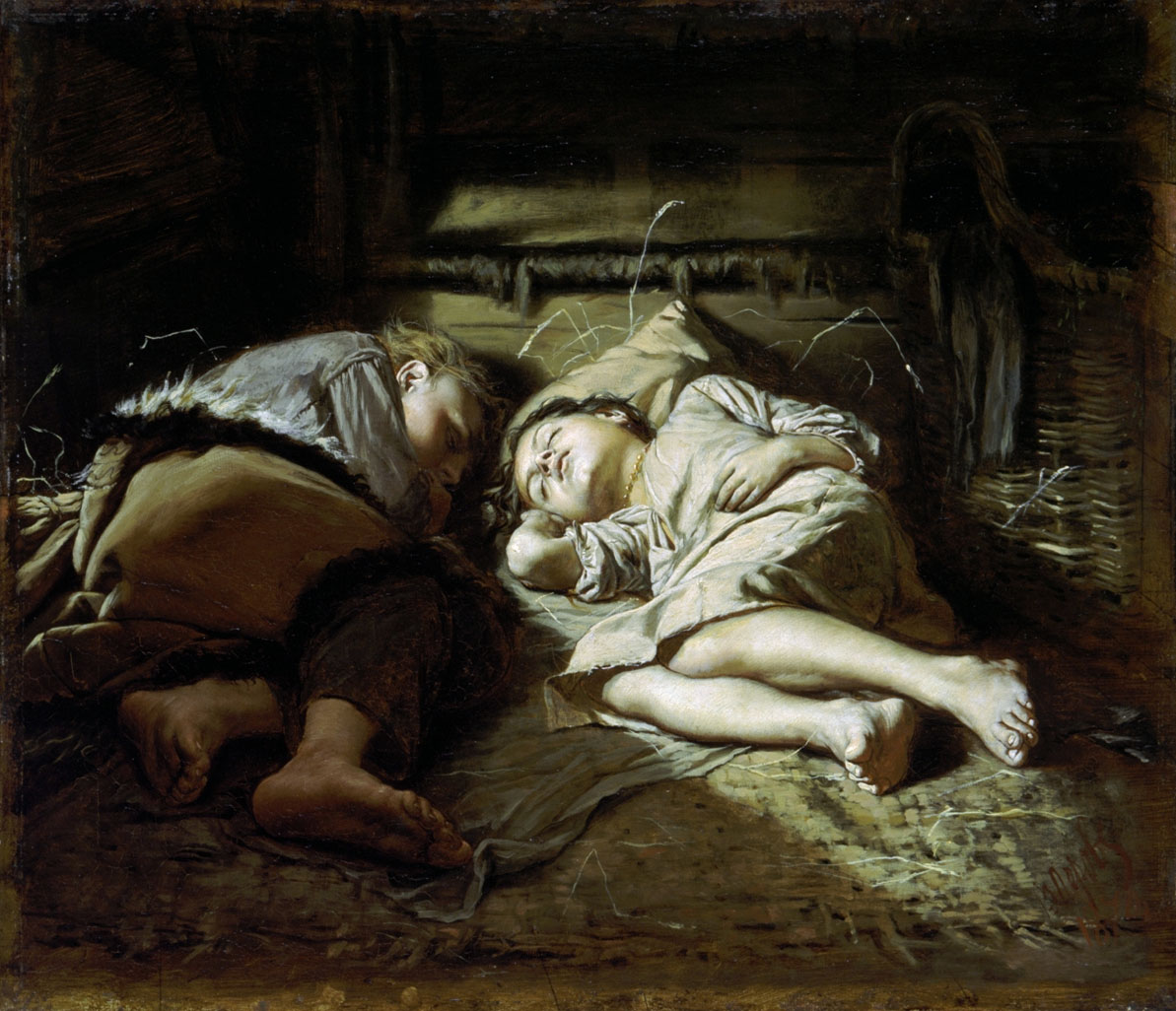 Перов. Спящие дети. 1870