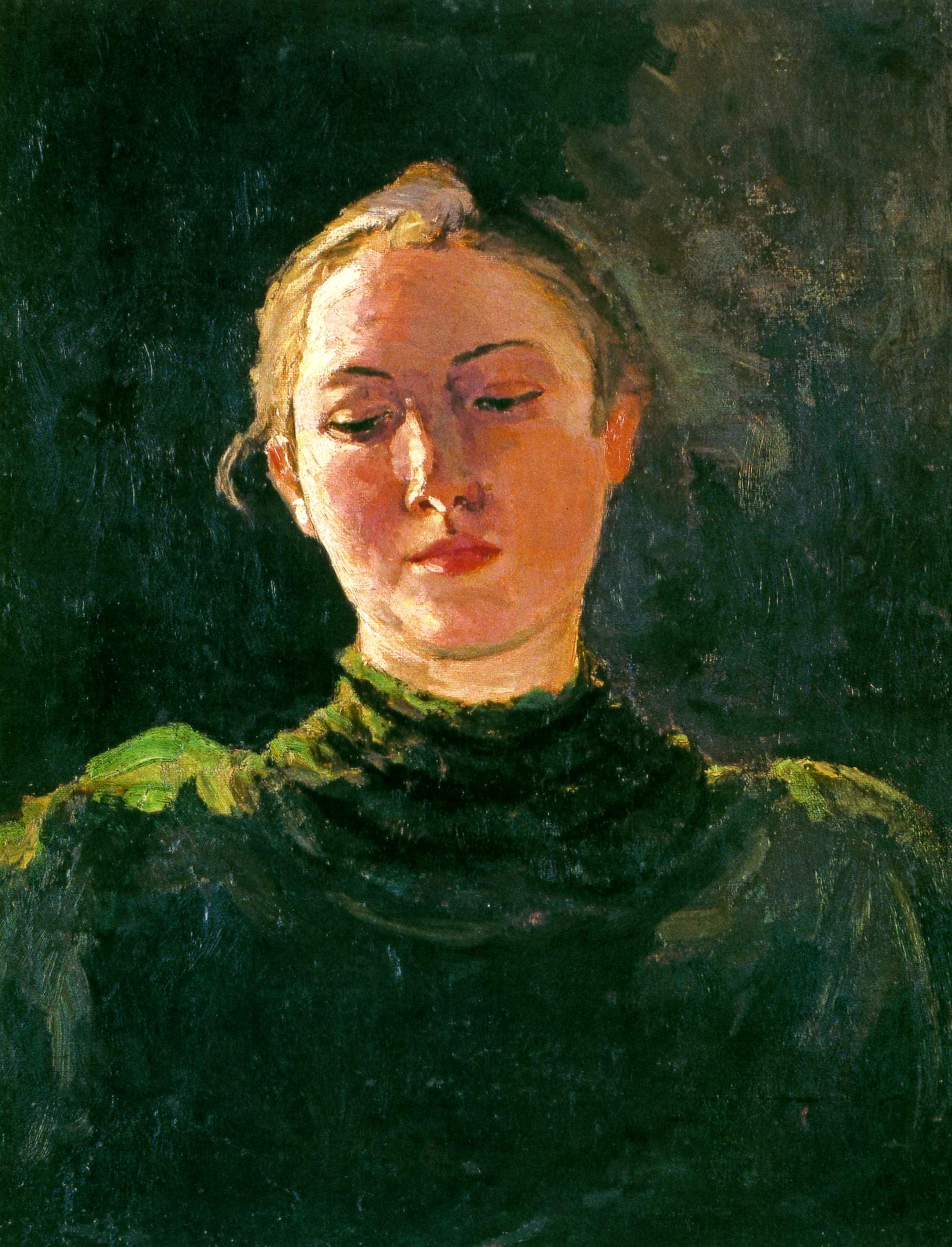 Пимоненко. Портрет девушки  . 1890-е