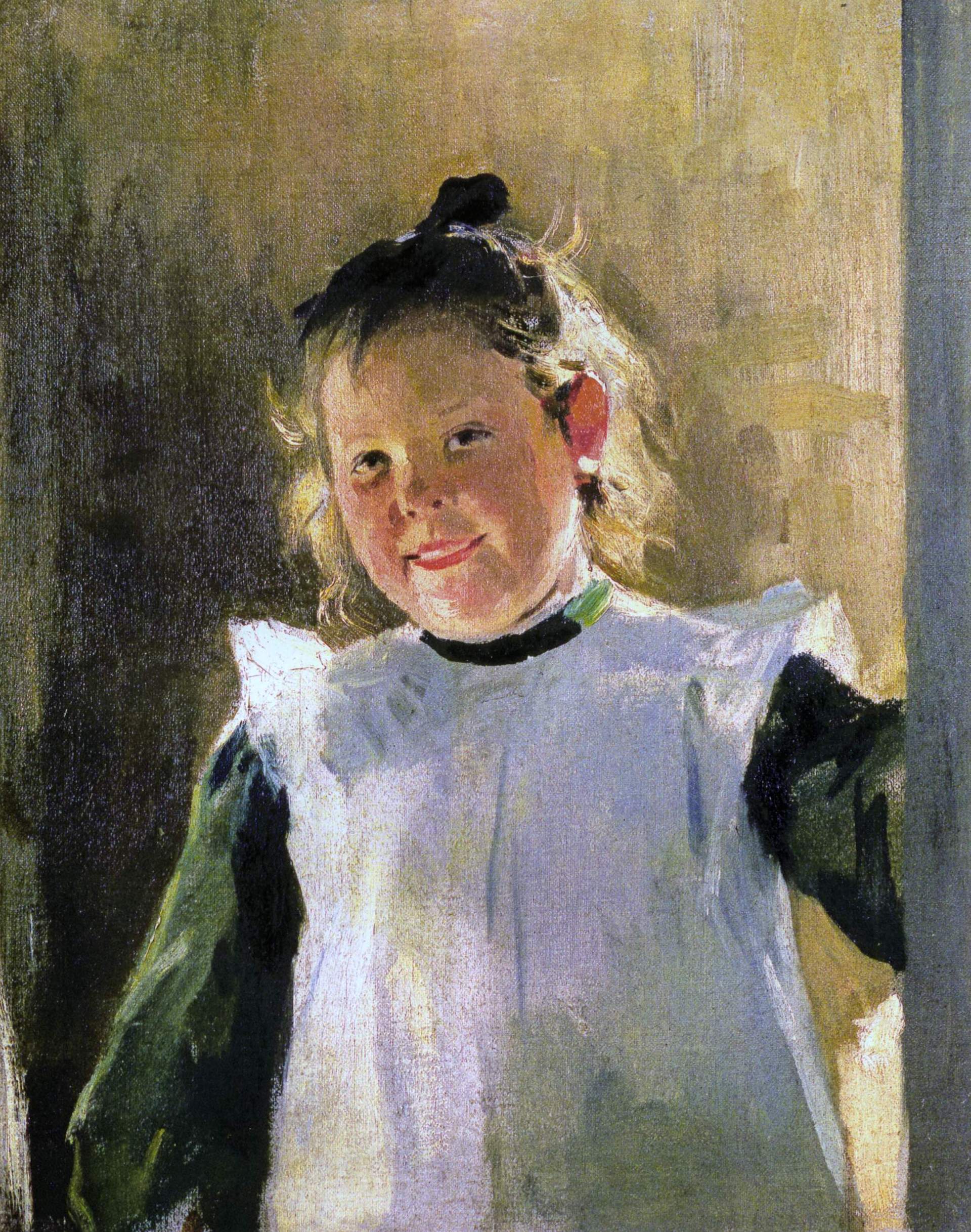 Пимоненко. Портрет Ольги, дочери художника . 1902