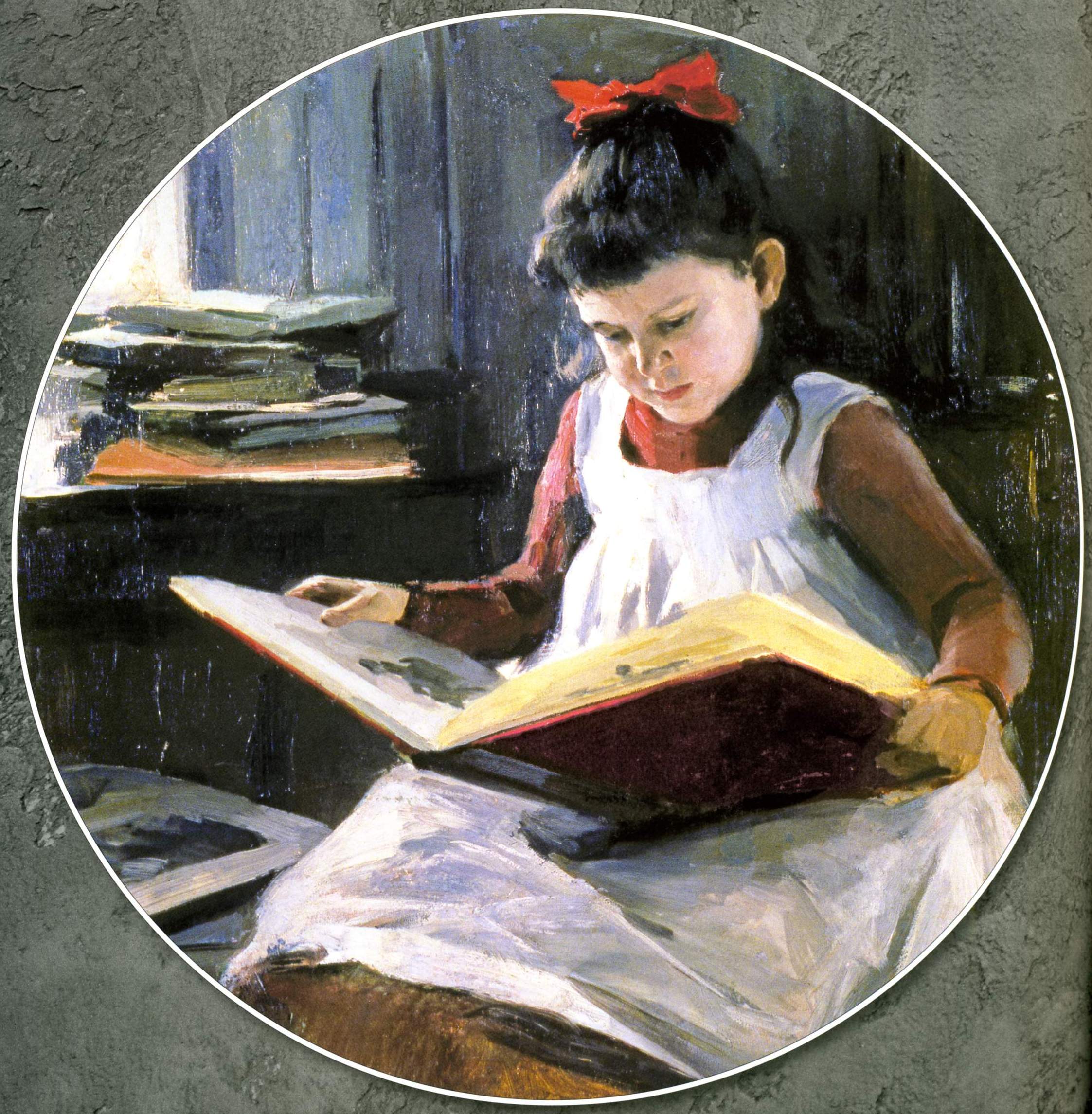 Пимоненко. Портрет Раисы, дочери художника . Конец 1890-х