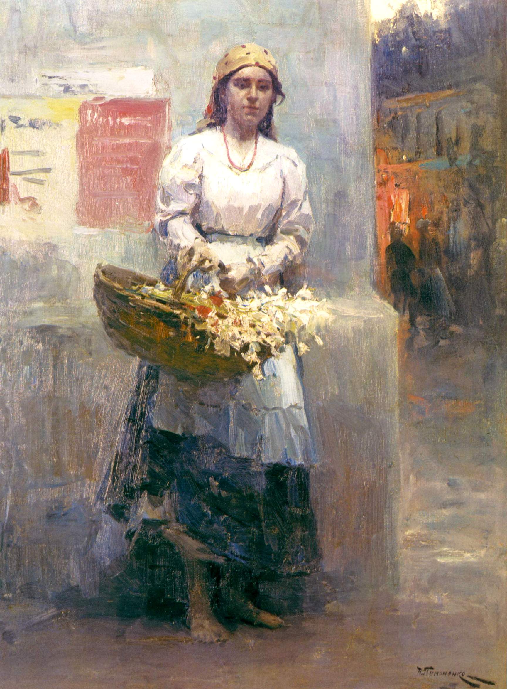 Пимоненко. Киевская цветочница . 1908  